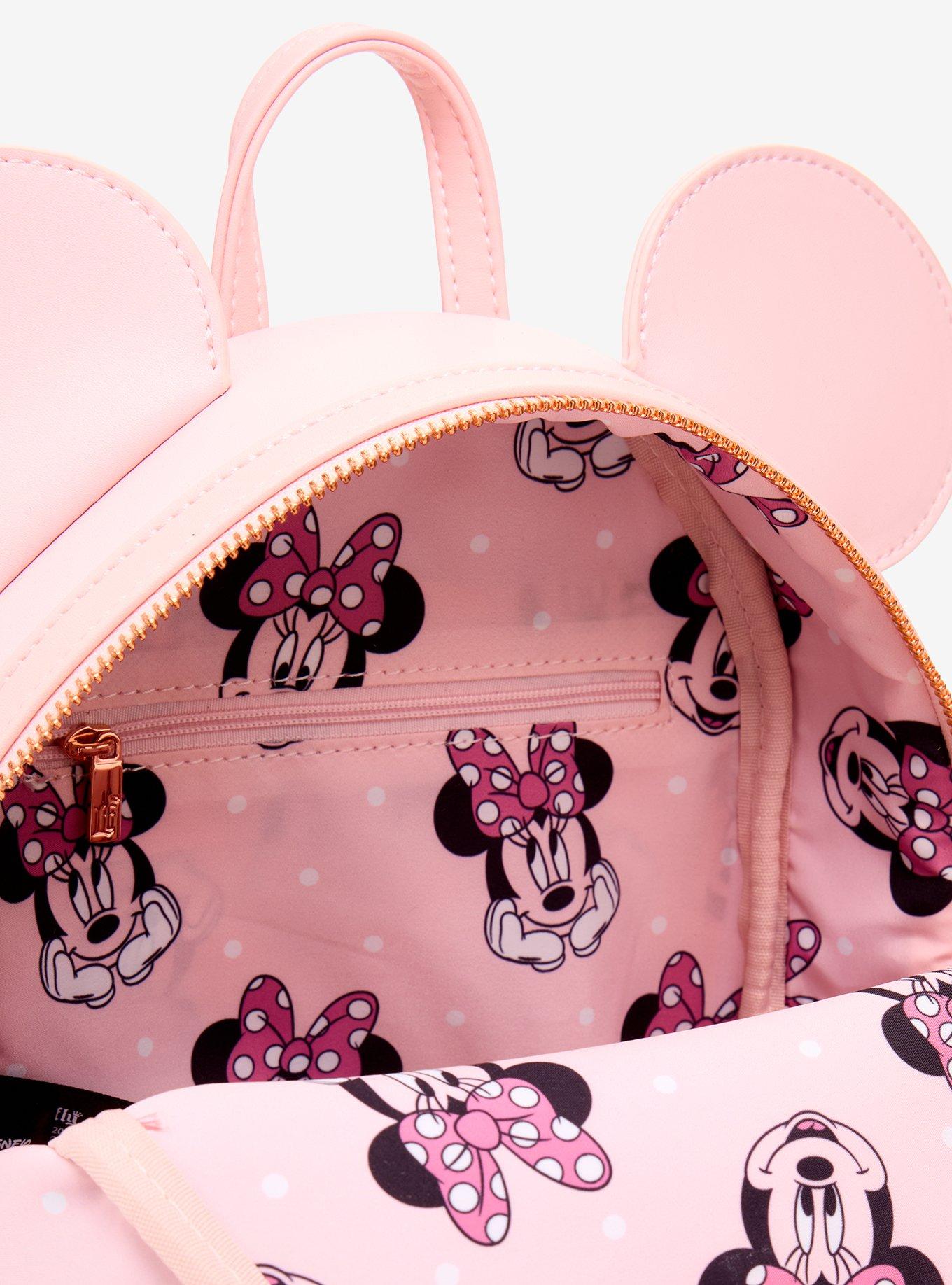 Loungefly Disney Minnie Mouse 3D Ears Beaded Mini Backpack, , alternate - view 5