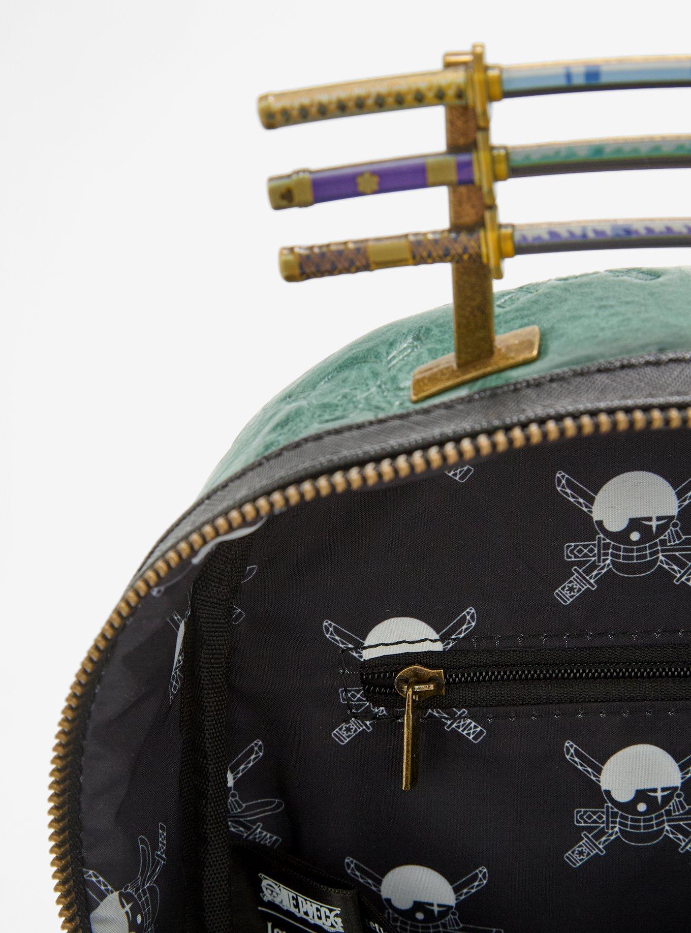 Loungefly One Piece Roronoa Zoro Debossed Mini Backpack - BoxLunch Exclusive, , alternate - view 4