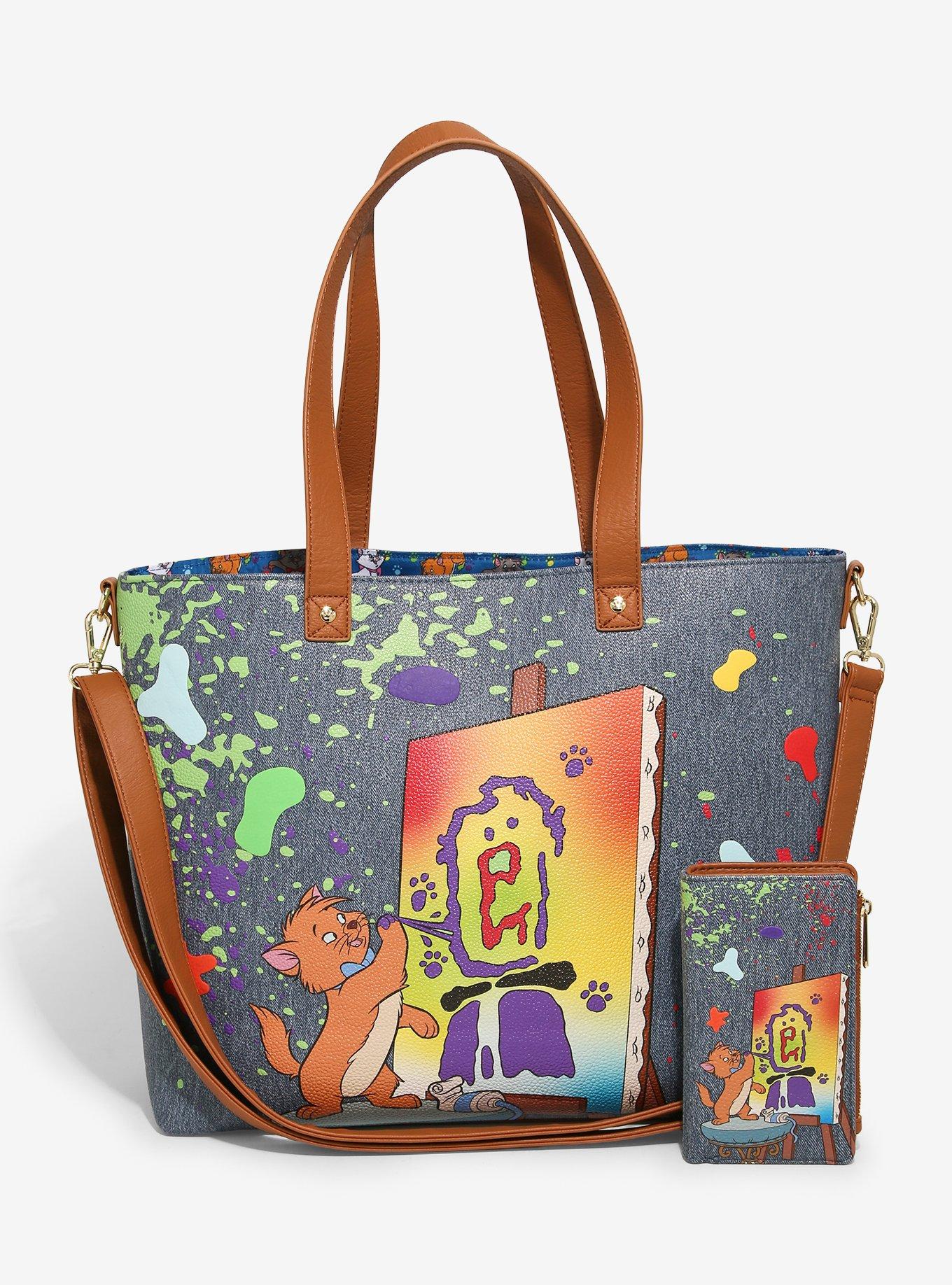Loungefly Disney The Aristocats Toulouse the Painter Crossbody Tote - BoxLunch Exclusive, , alternate - view 4