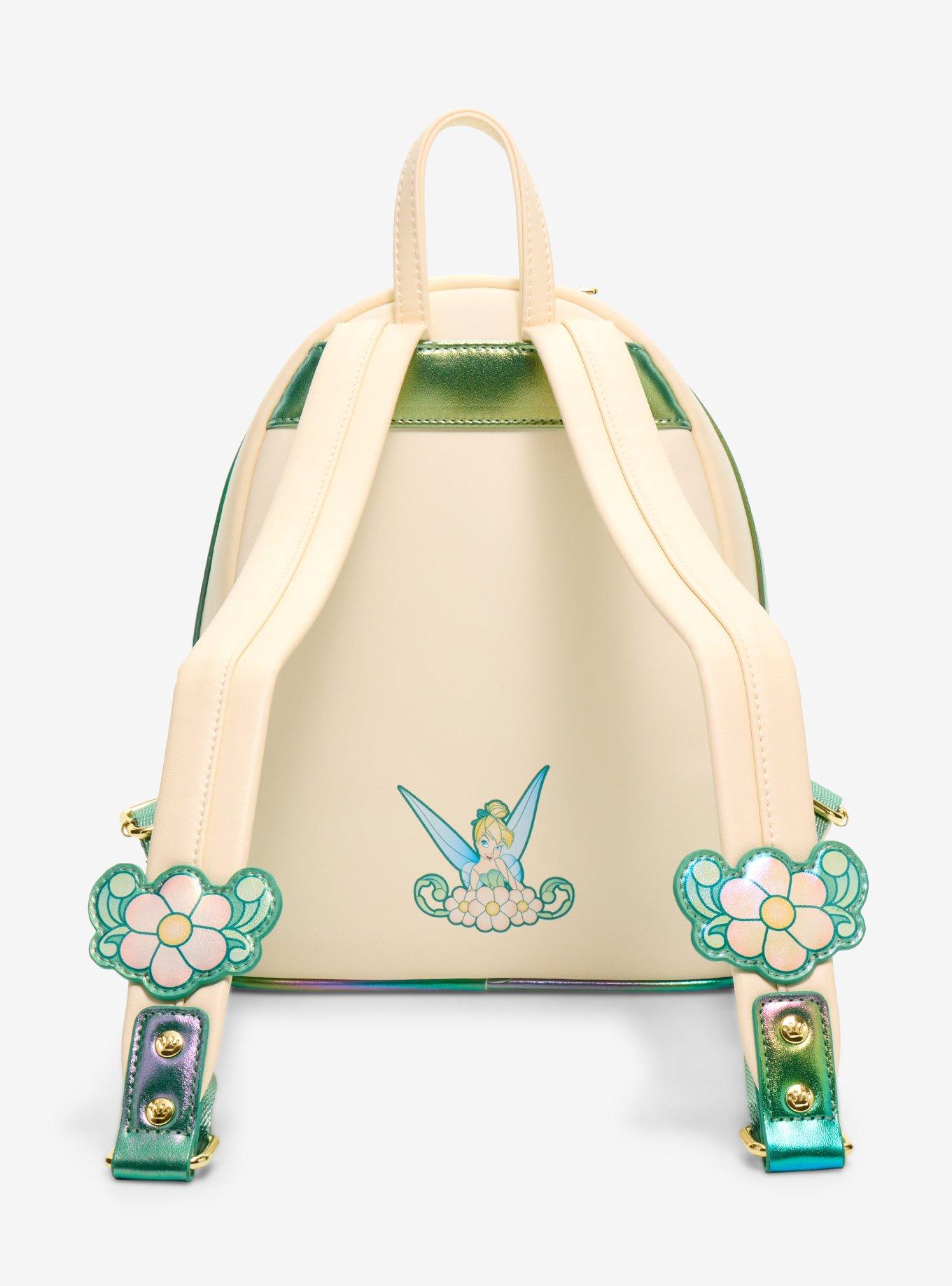 Loungefly Disney Peter Pan Tinker Bell Iridescent Stained Glass Mini Backpack, , alternate - view 3