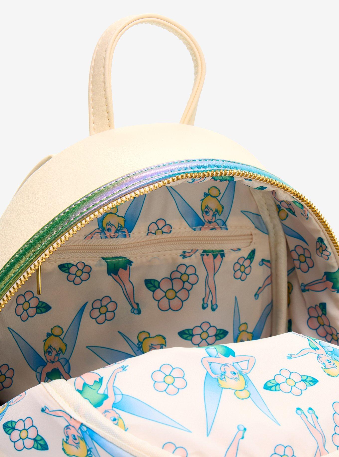 Loungefly Disney Peter Pan Tinker Bell Iridescent Stained Glass Mini Backpack, , alternate - view 4