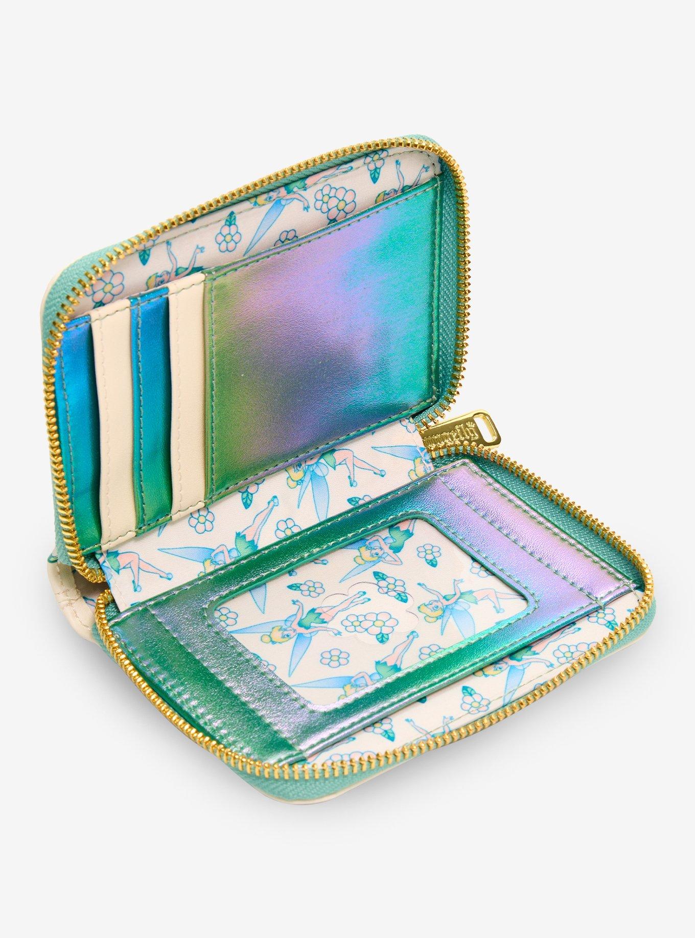 Loungefly Disney Peter Pan Tinker Bell Iridescent Stained Glass Wallet, , alternate - view 4