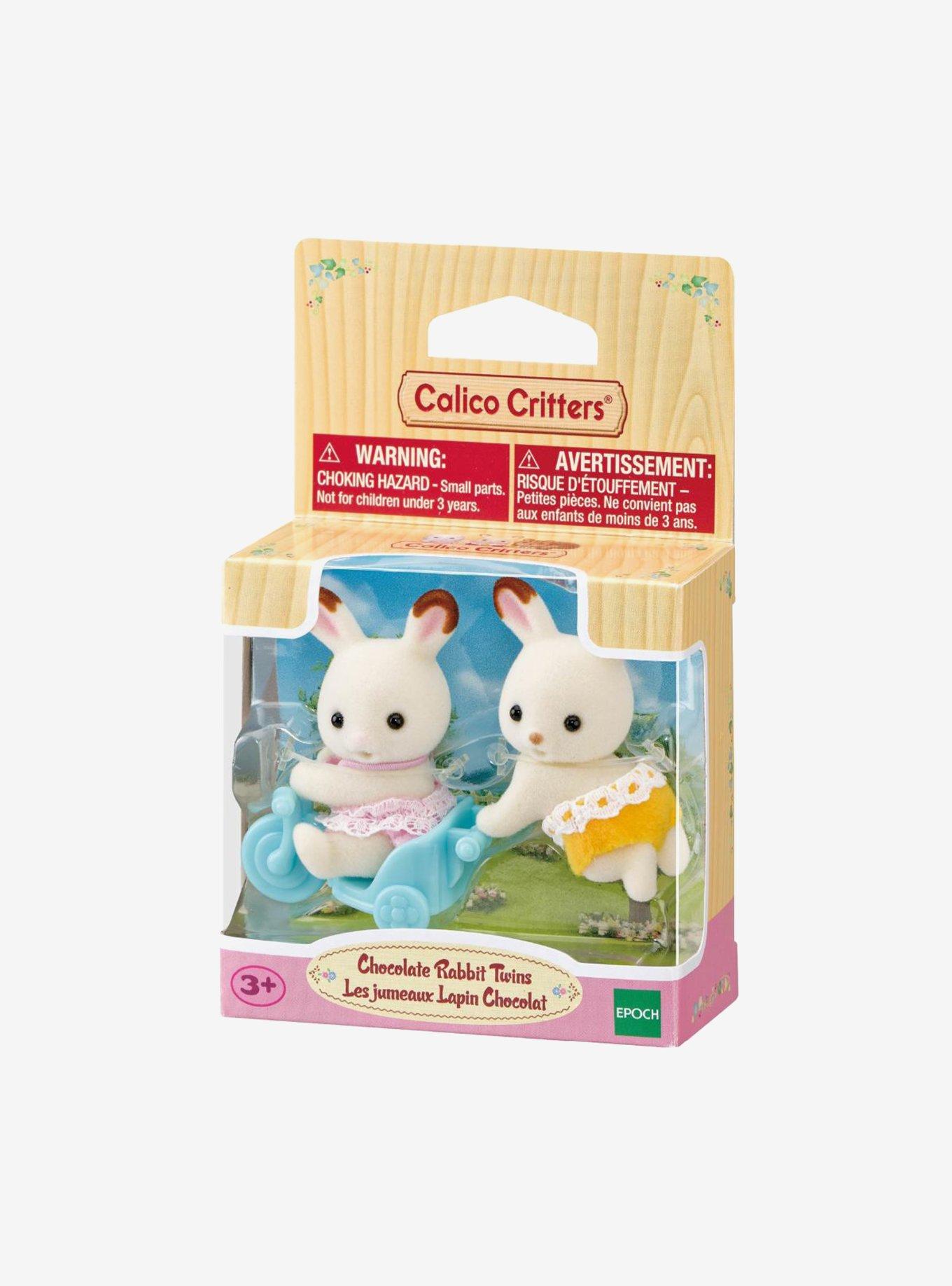 Calico Critters Chocolate Rabbit Twins Figure Set, , alternate - view 5