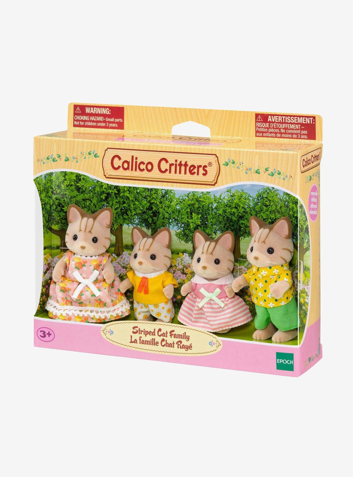 Calico Critters Striped Cat Family Figure Set, , hi-res