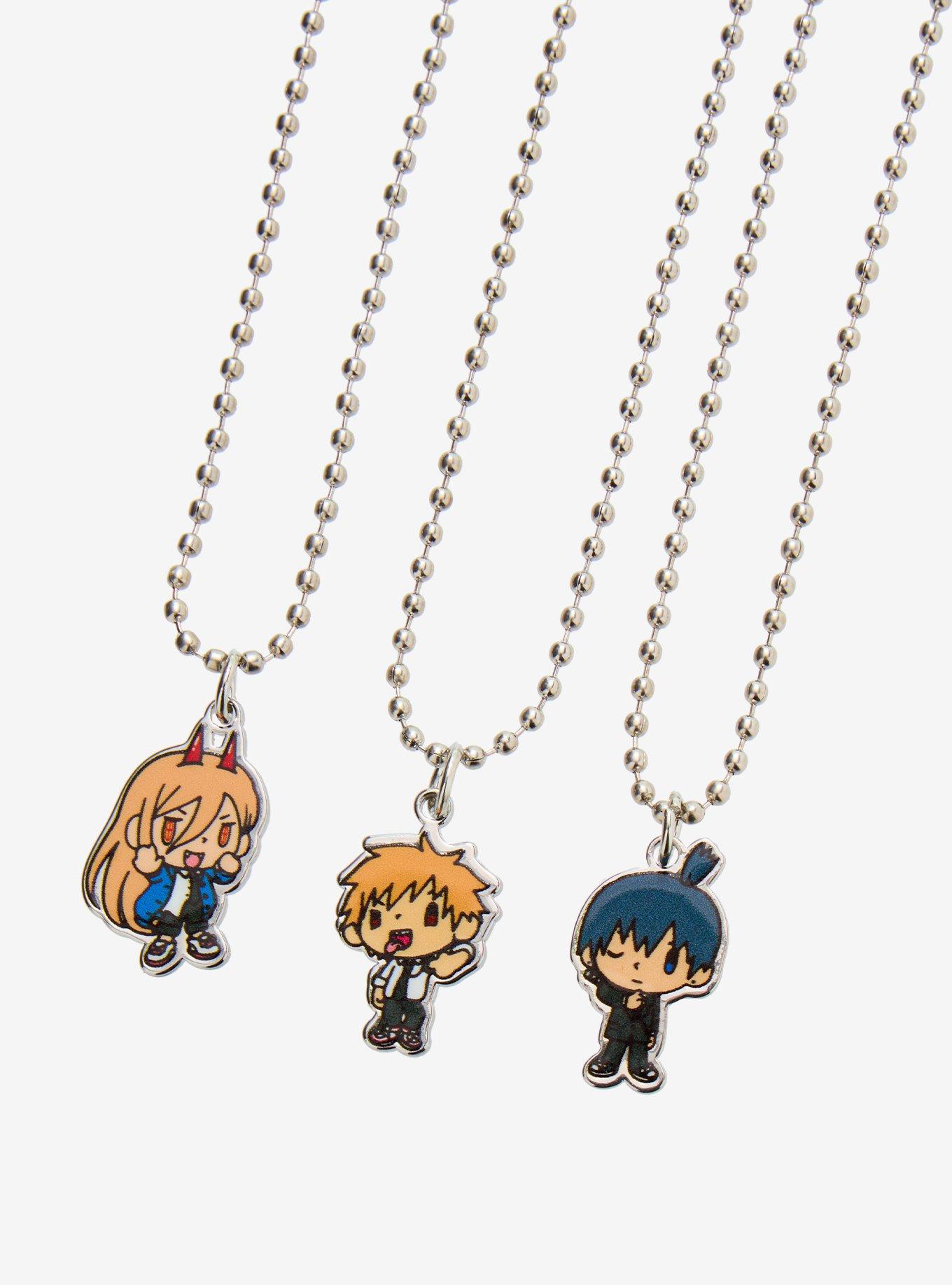 Chainsaw Man Chibi Trio Necklace Set, , alternate - view 3
