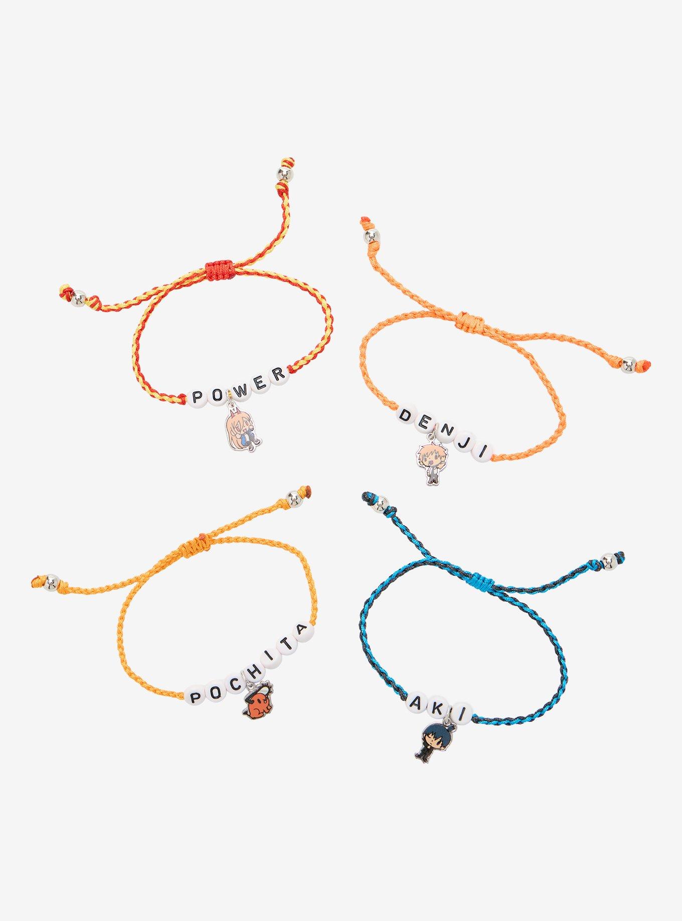 Chainsaw Man Character Cord Bracelet Set, , hi-res