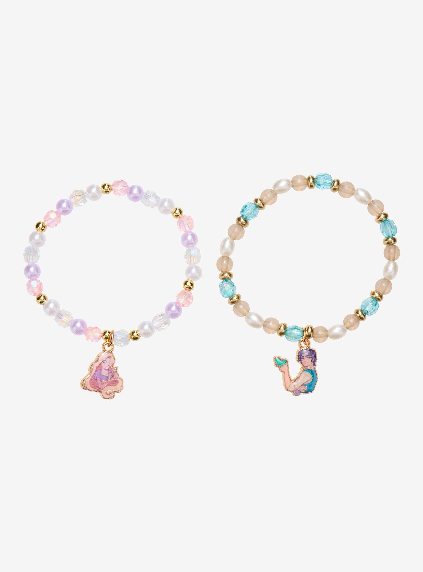Disney Tangled Rapunzel & Flynn Bead Bracelet Set, , hi-res