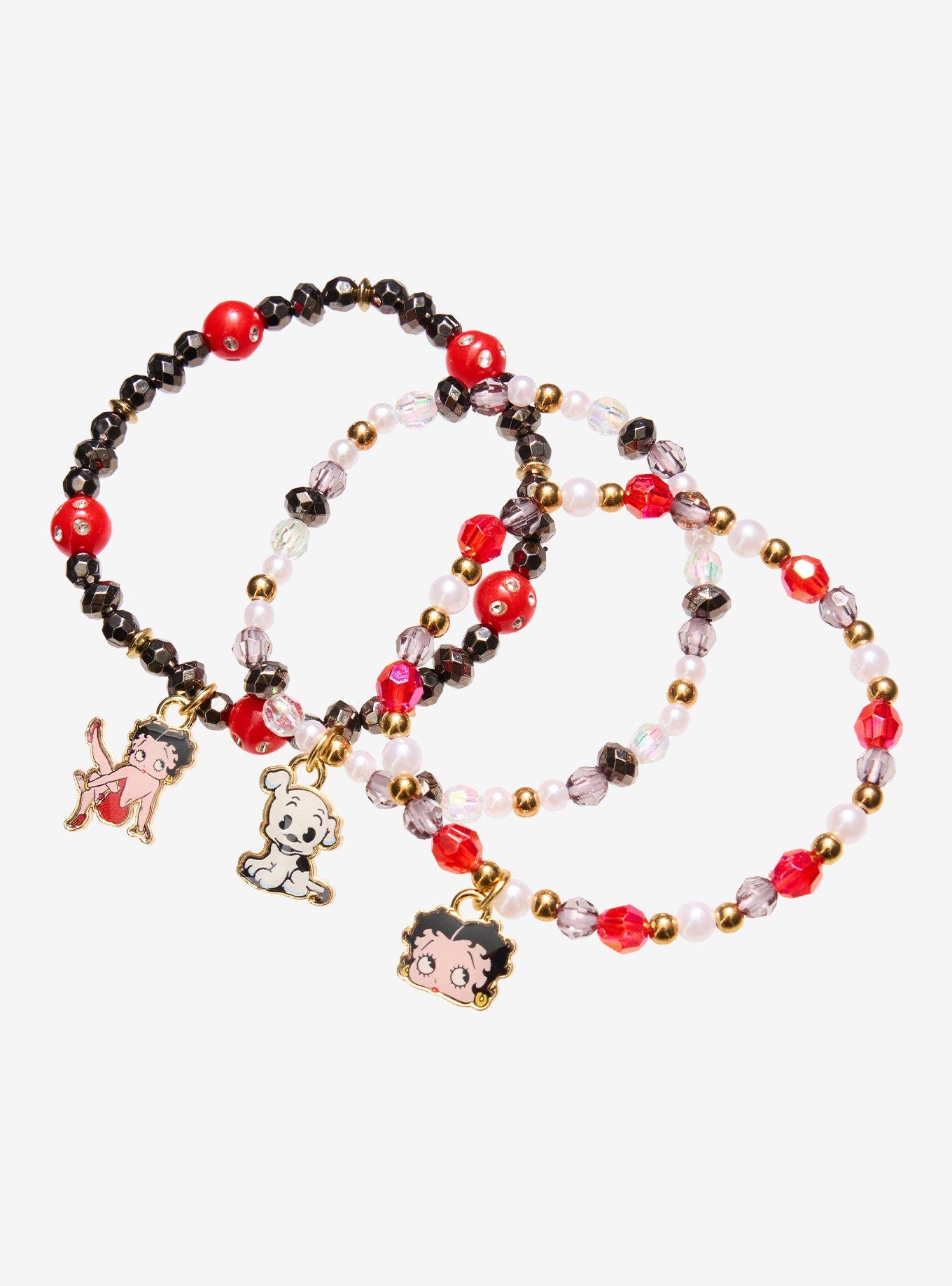Betty Boop Bead Bracelet Set, , alternate - view 3