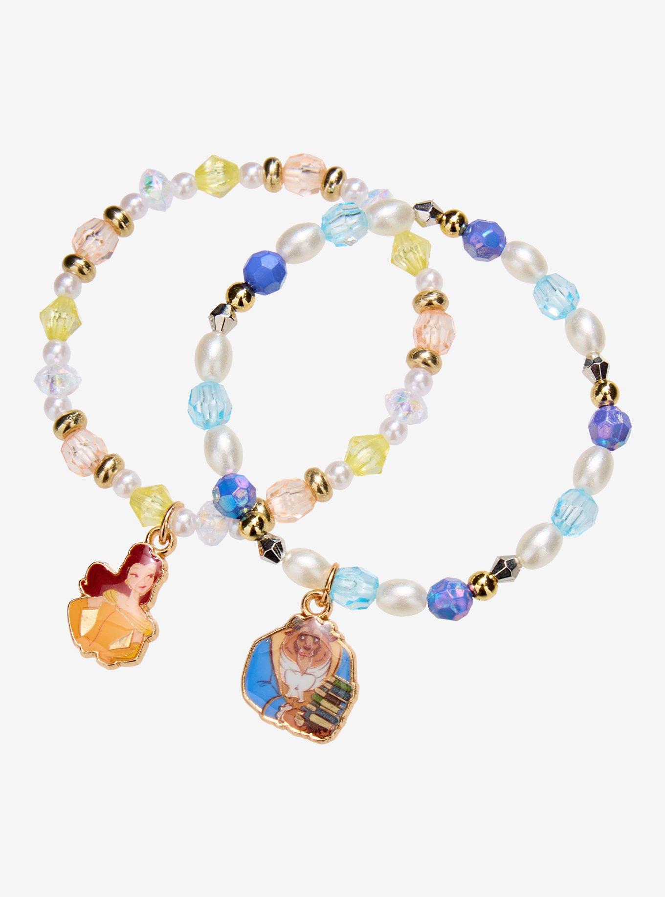 Disney Beauty And The Beast Belle & Beast Bead Bracelet Set, , alternate - view 3