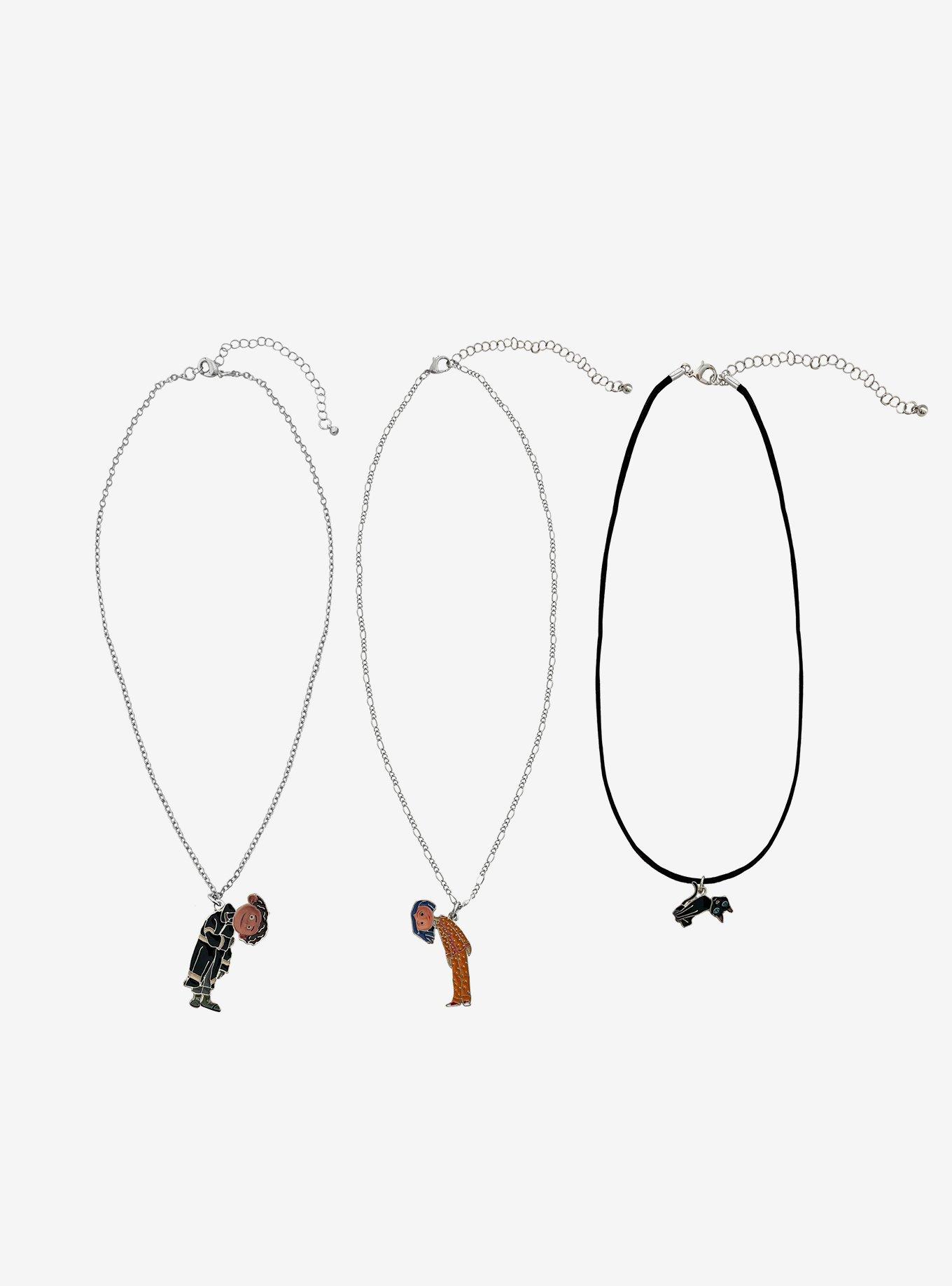 Coraline Character Necklace Set, , hi-res
