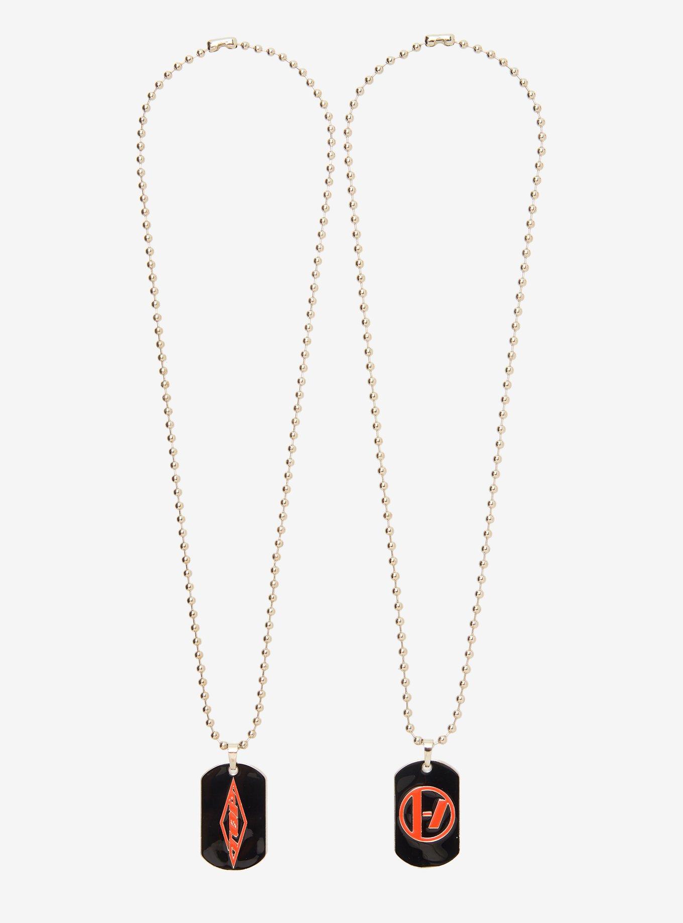 Twenty One Pilots Dog Tag Best Friend Necklace Set, , hi-res