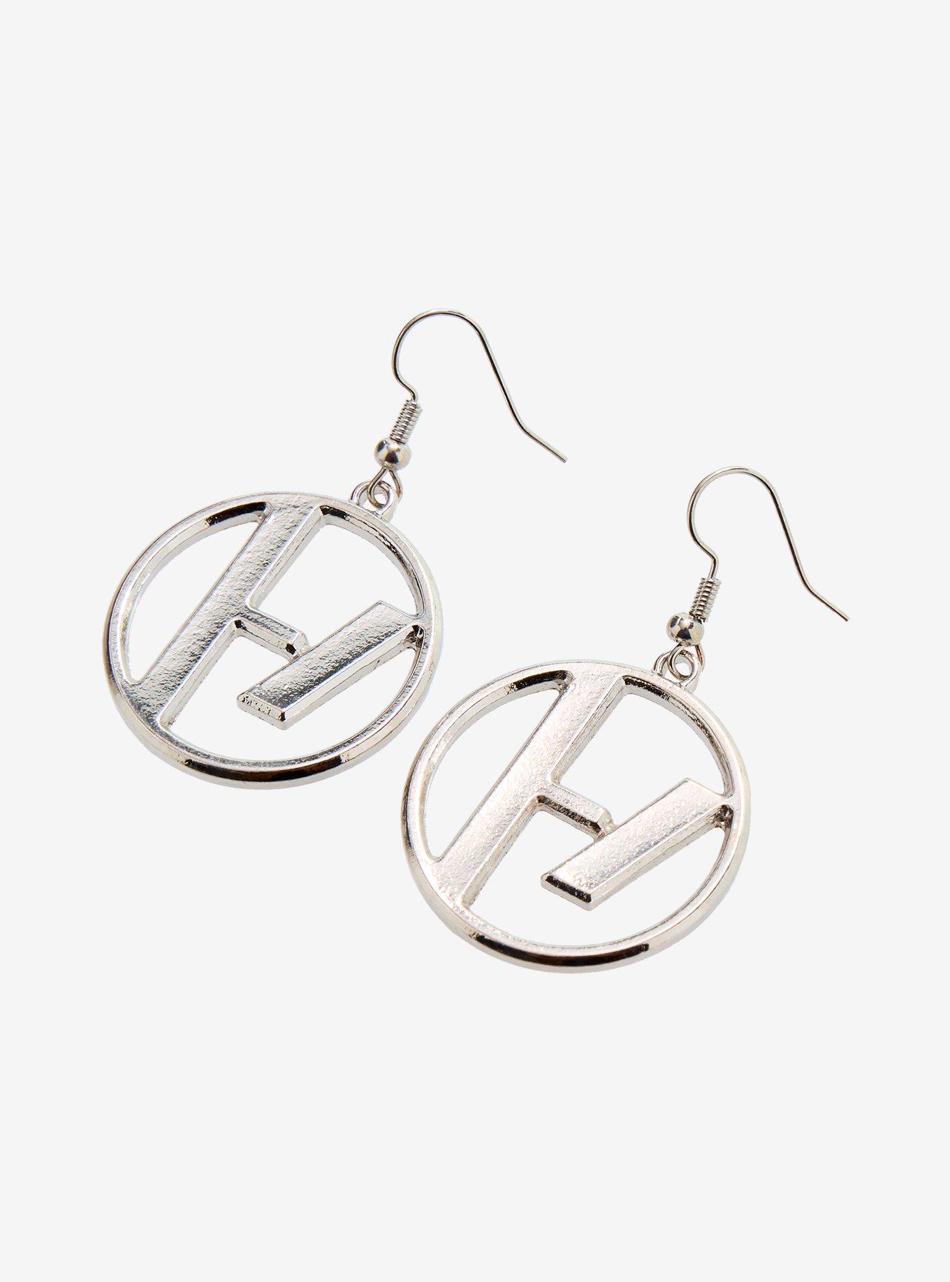 Twenty One Pilots Logo Drop Earrings, , alternate - view 3