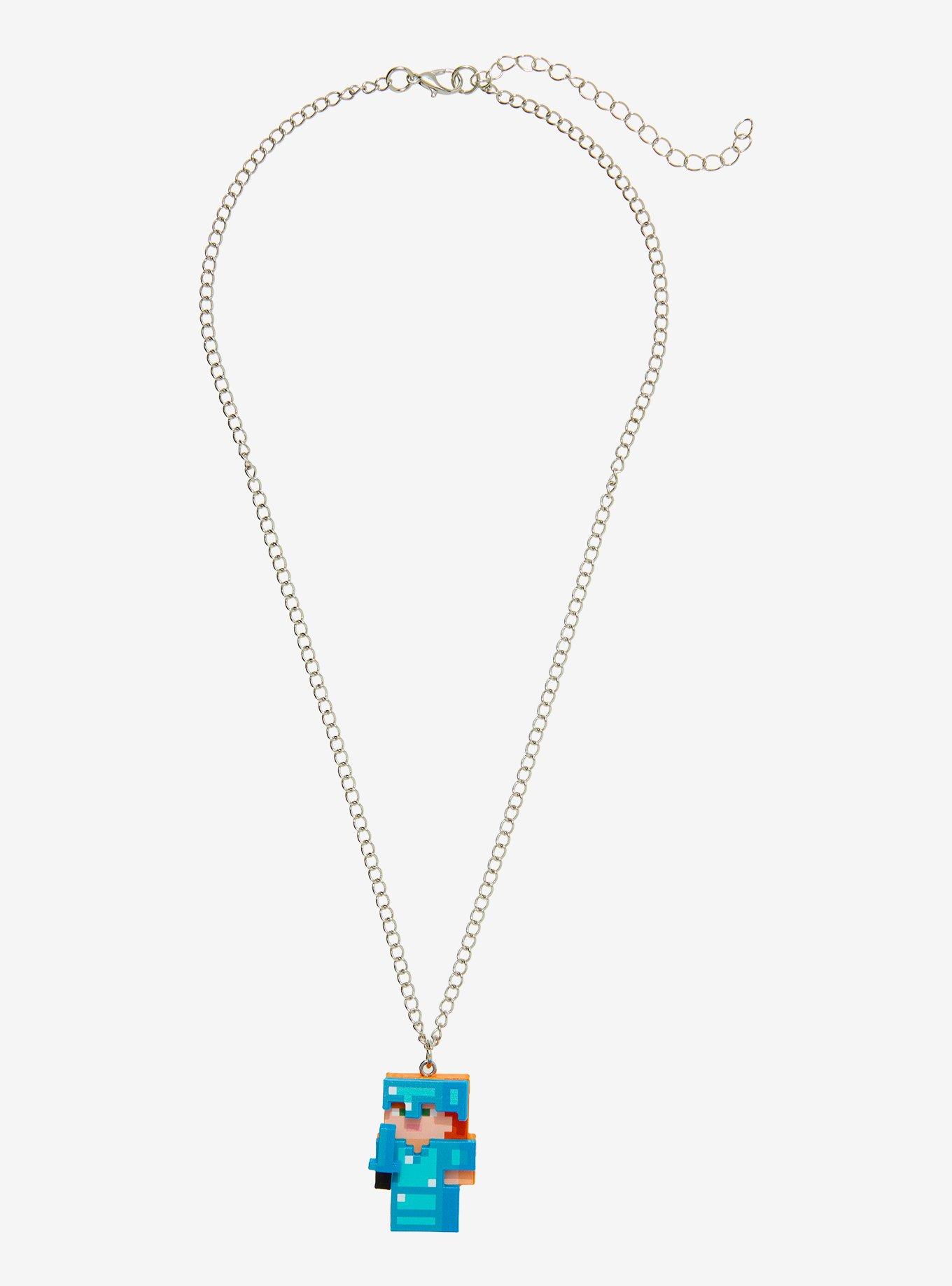 Minecraft Alex Armor Pendant Necklace, , alternate - view 2