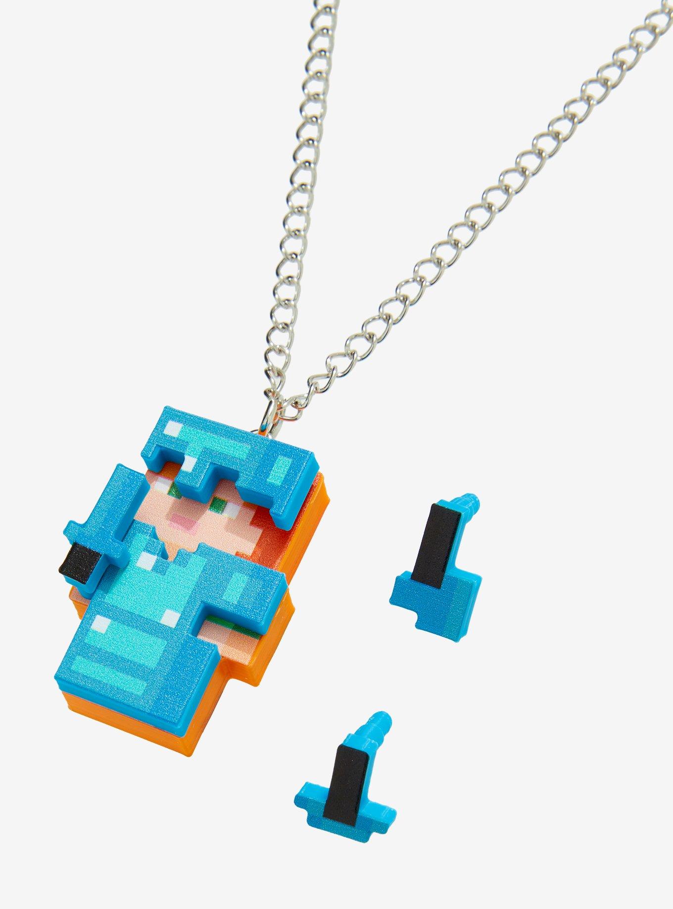 Minecraft Alex Armor Pendant Necklace, , alternate - view 3