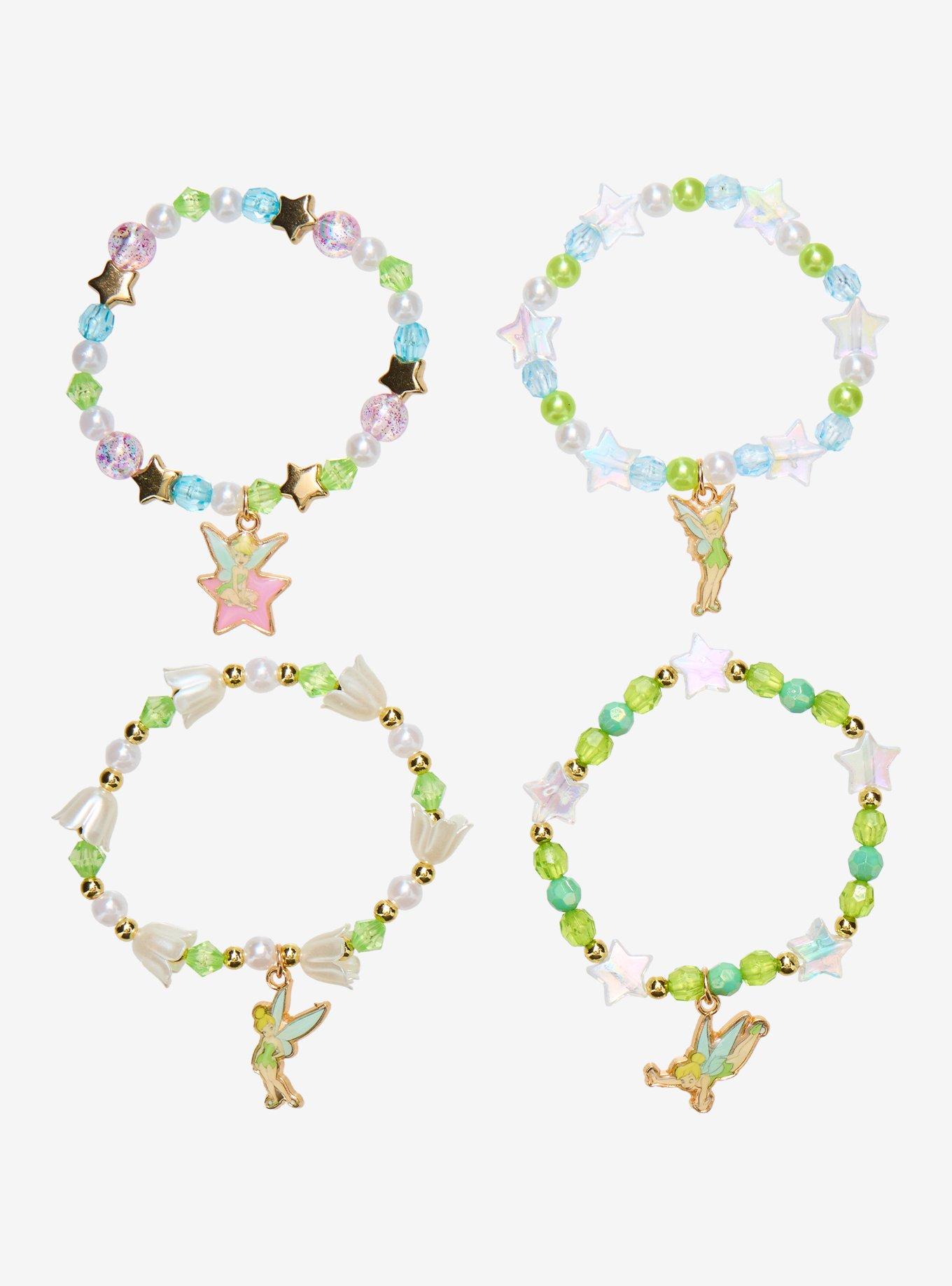 Disney Peter Pan Tinker Bell Bead Bracelet Set, , hi-res