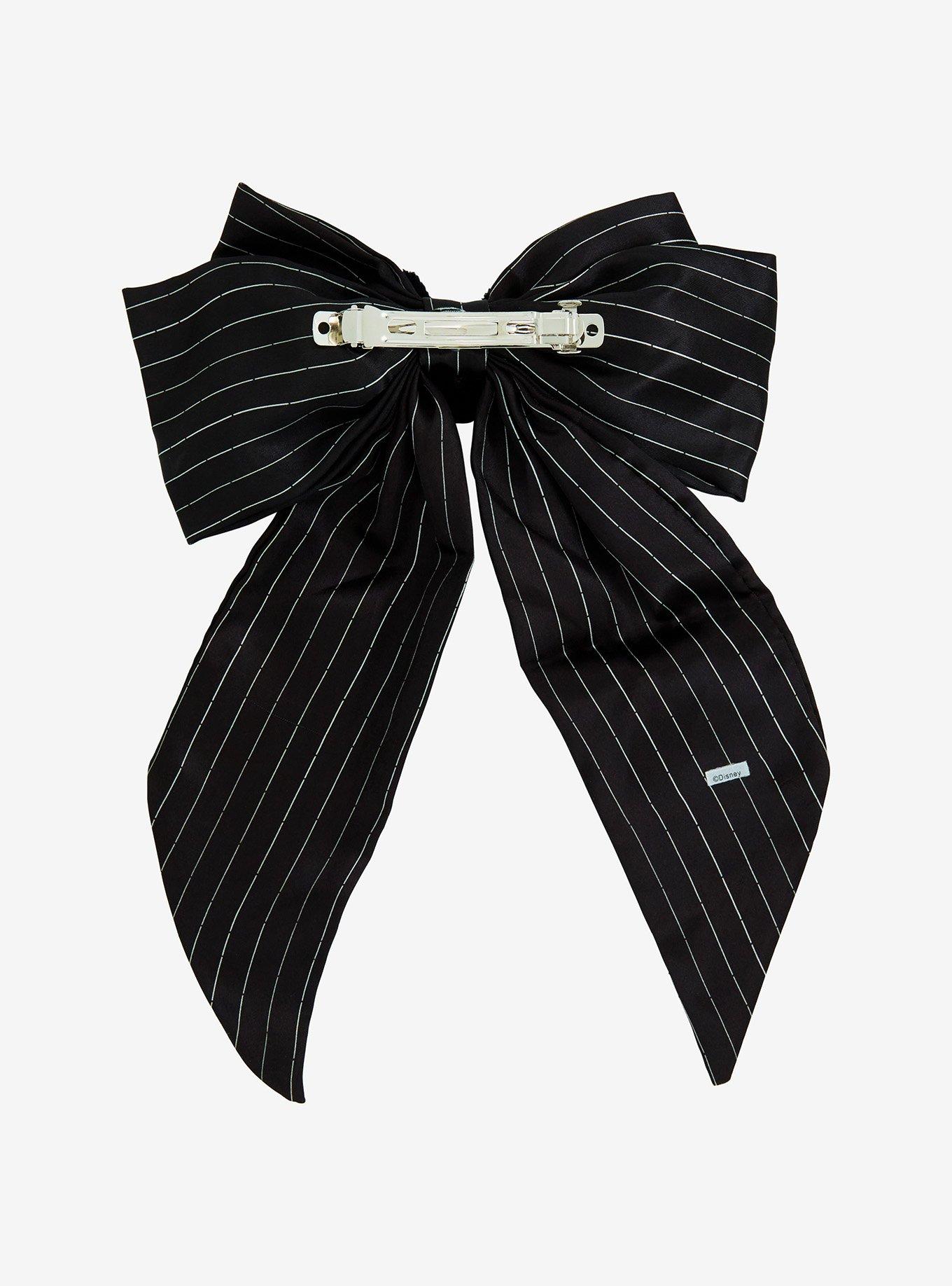 The Nightmare Before Christmas Jack Pinstripe Hair Bow, , alternate - view 3