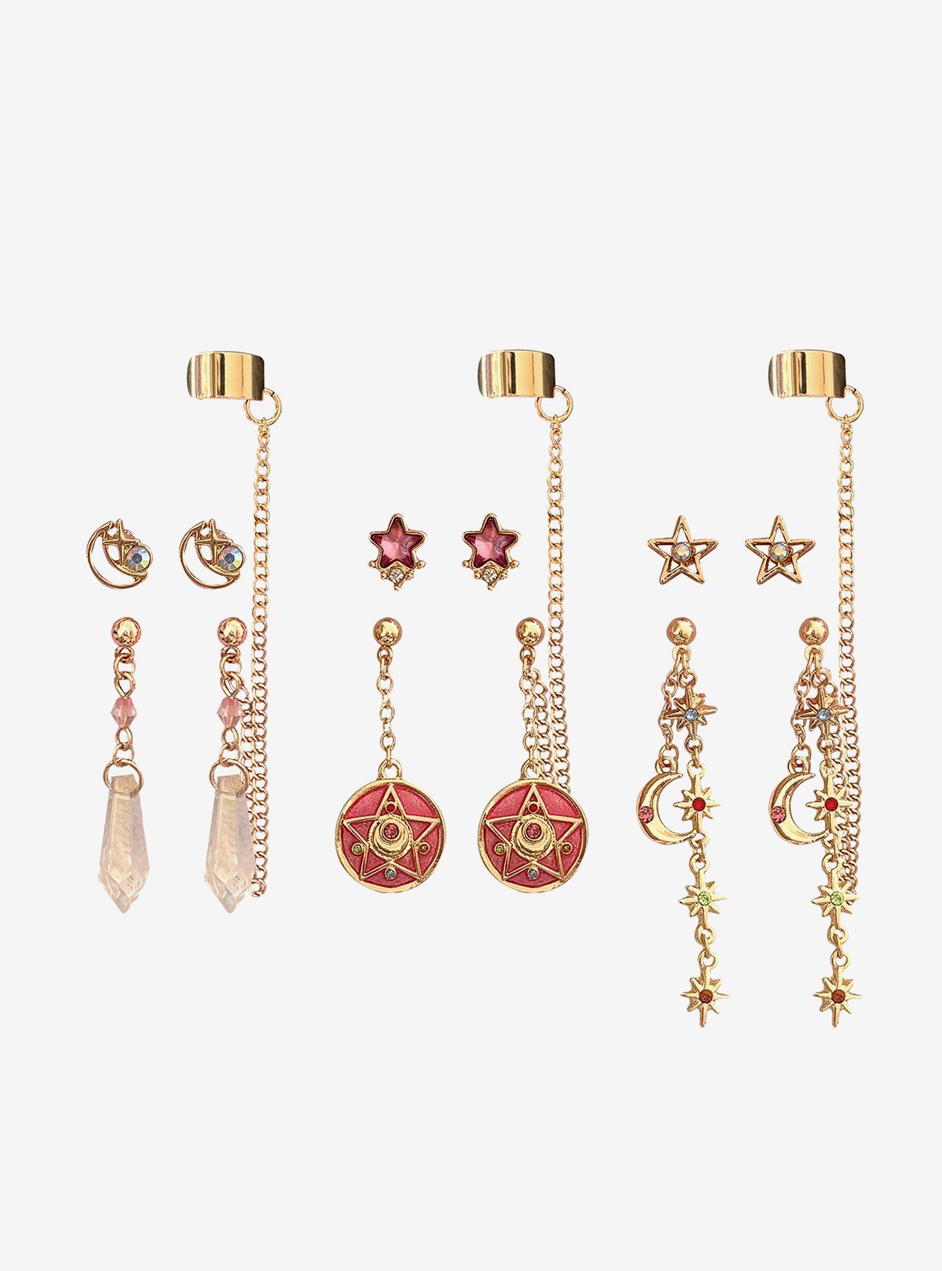 Pretty Guardian Sailor Moon Celestial Cuff Earring Set, , hi-res