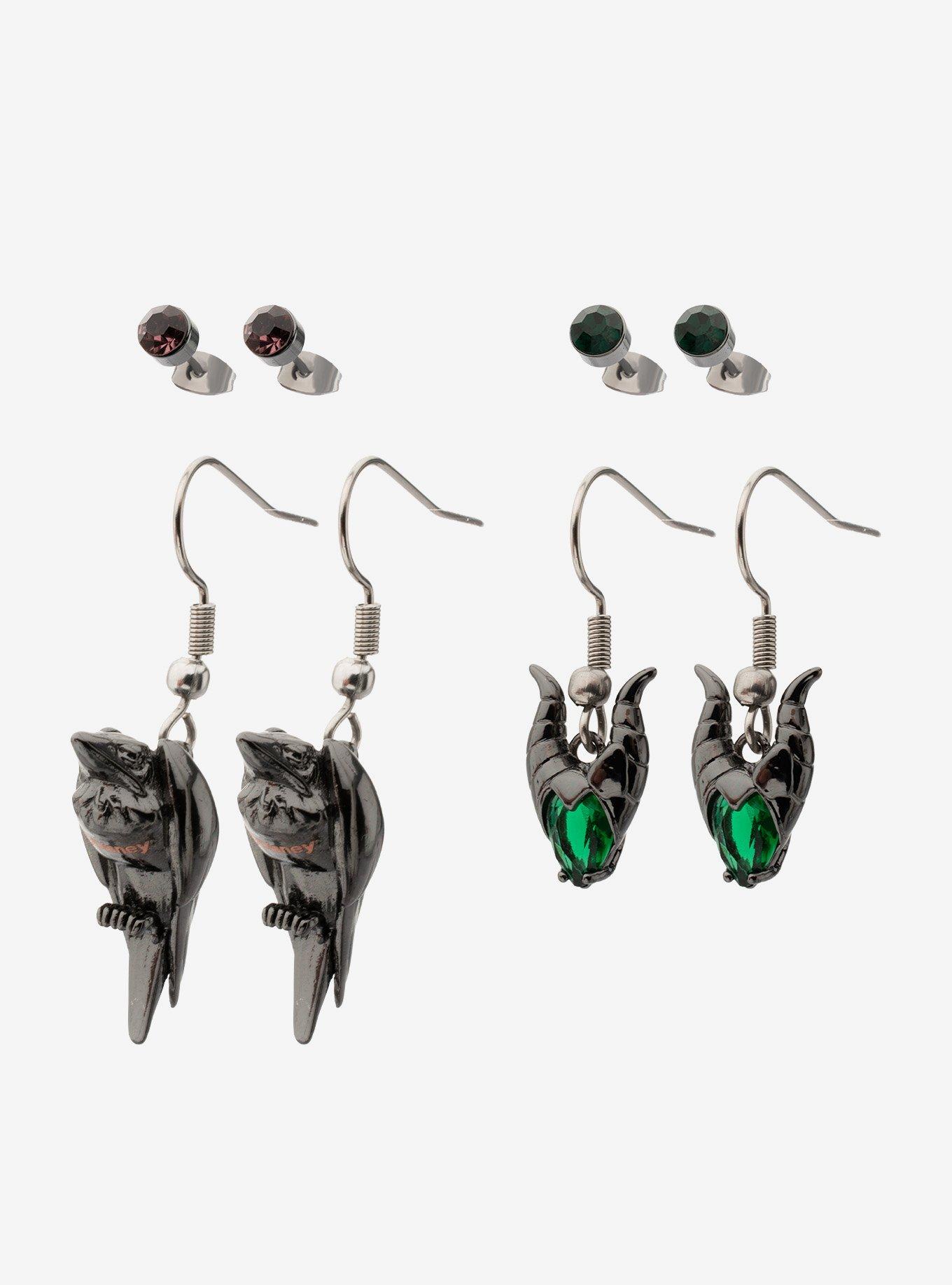 Disney Sleeping Beauty Maleficent & Diablo Earring Set, , alternate - view 3