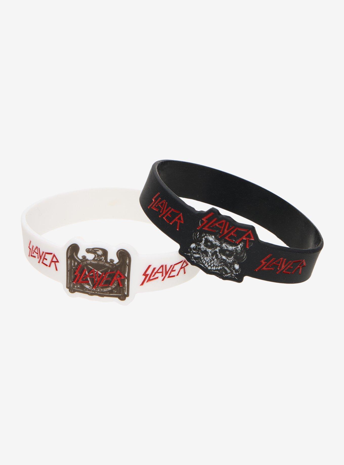 Slayer Logo Rubber Bracelet Set, , alternate - view 3