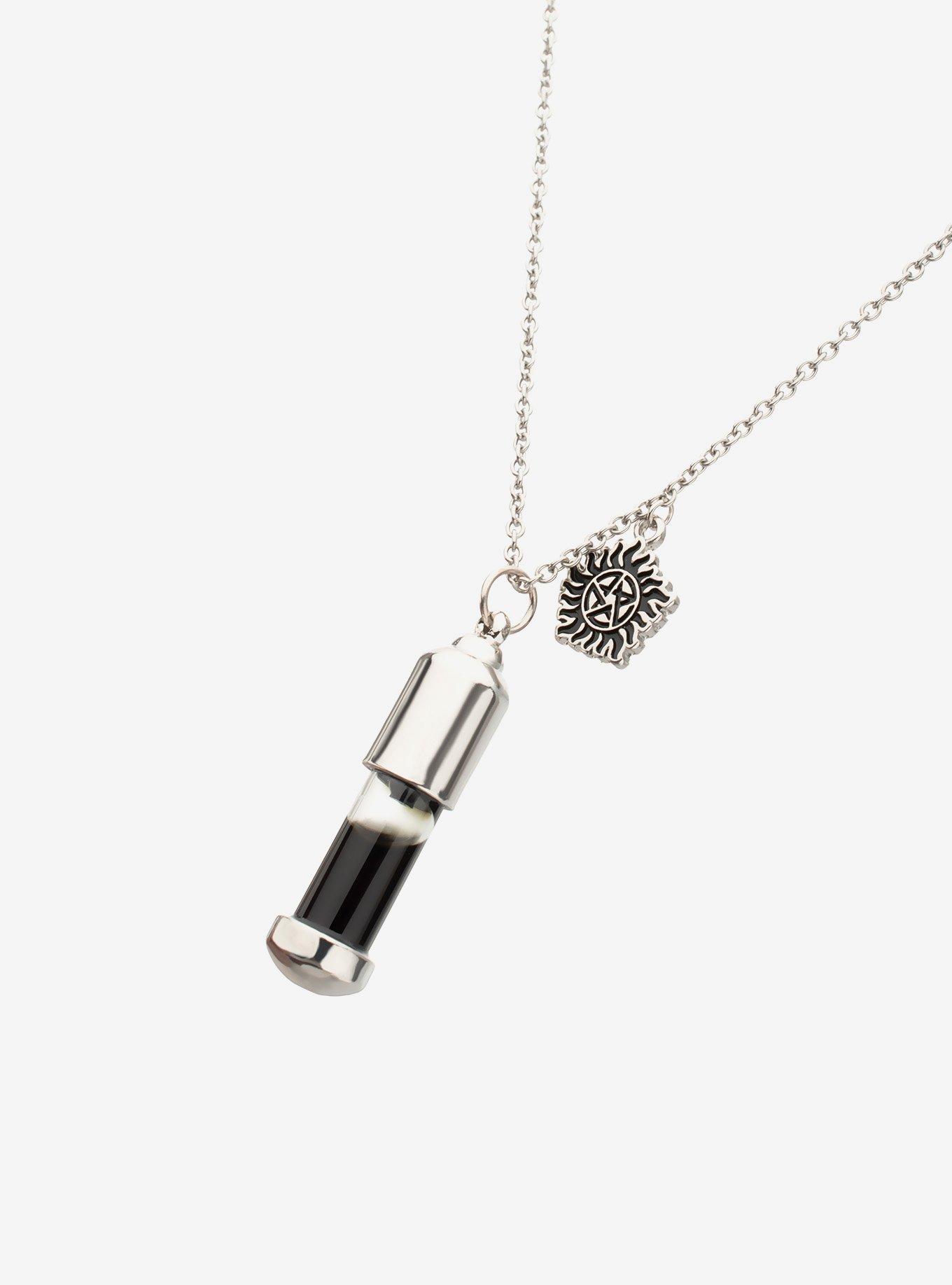 Supernatural Black Vial Necklace, , hi-res