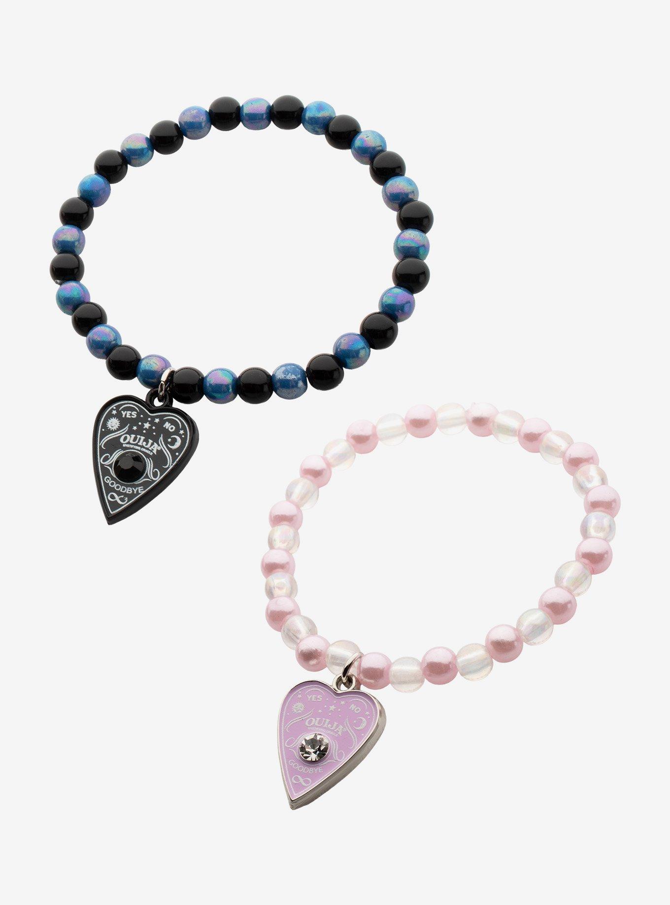 Ouija Planchette Best Friend Bead Bracelet Set, , hi-res