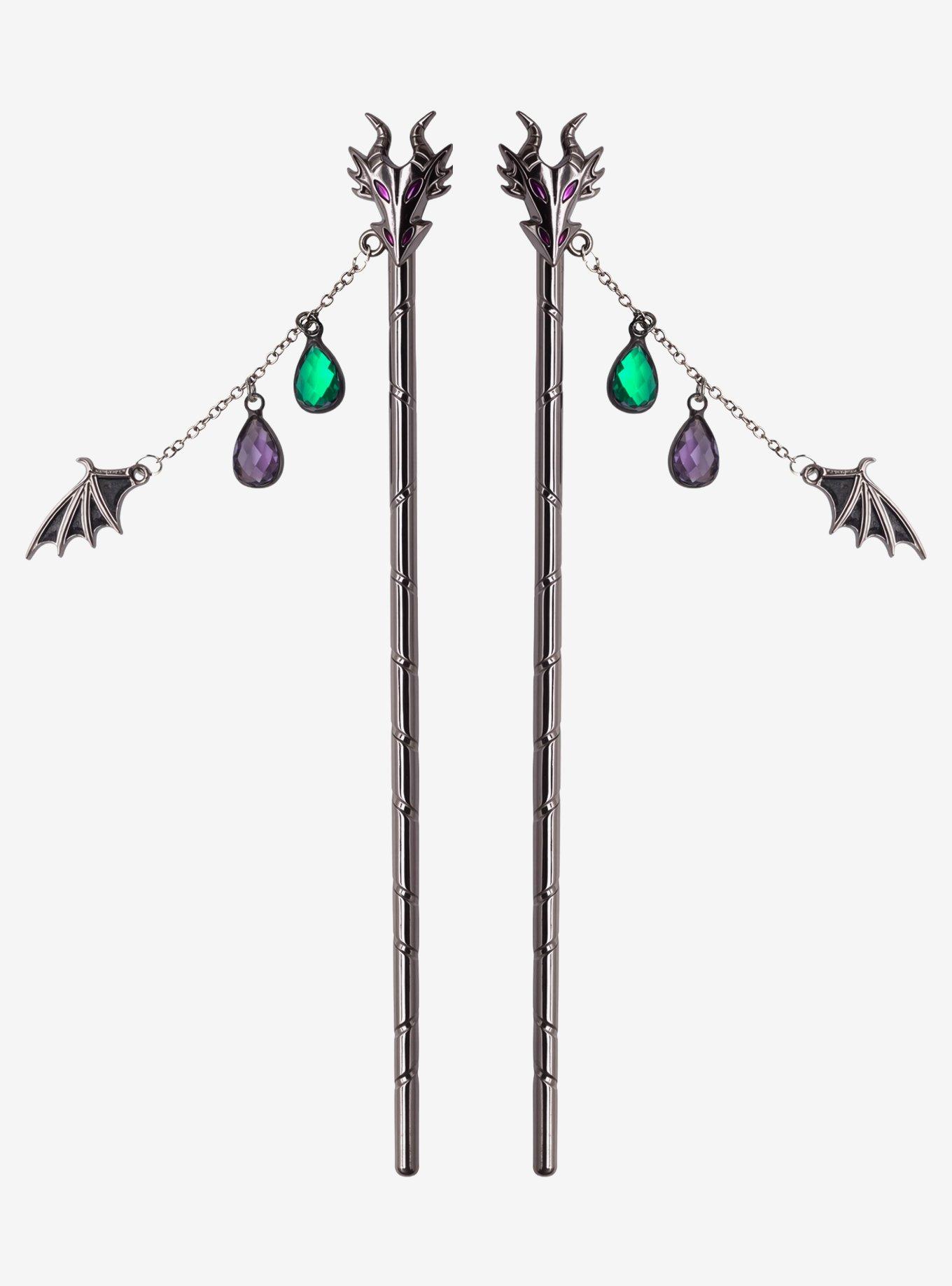 Disney Sleeping Beauty Maleficent Hair Stick Set, , hi-res