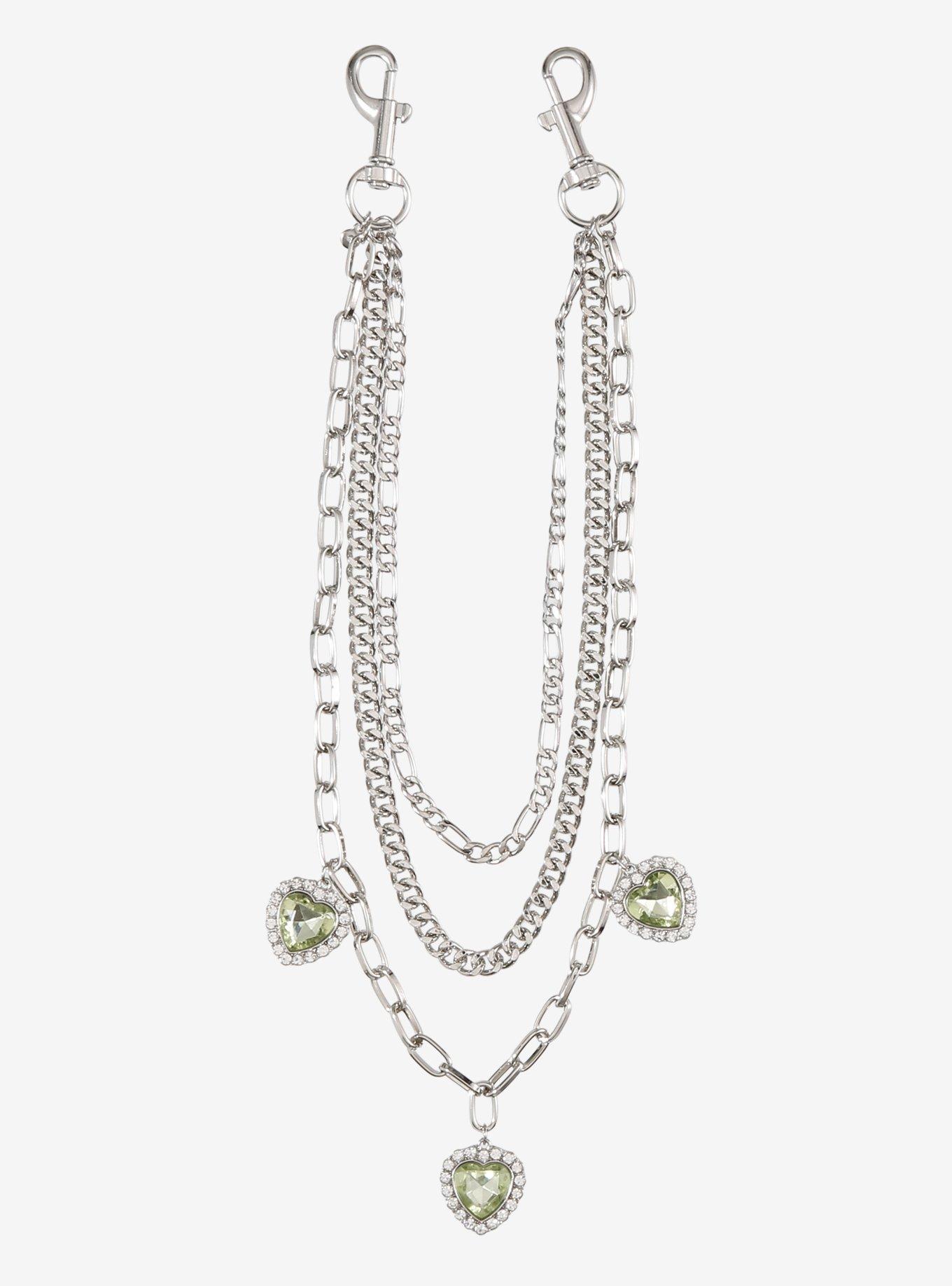 Ornate Heart 13 Inch, 15 Inch & 18 Inch Wallet Chain, , hi-res