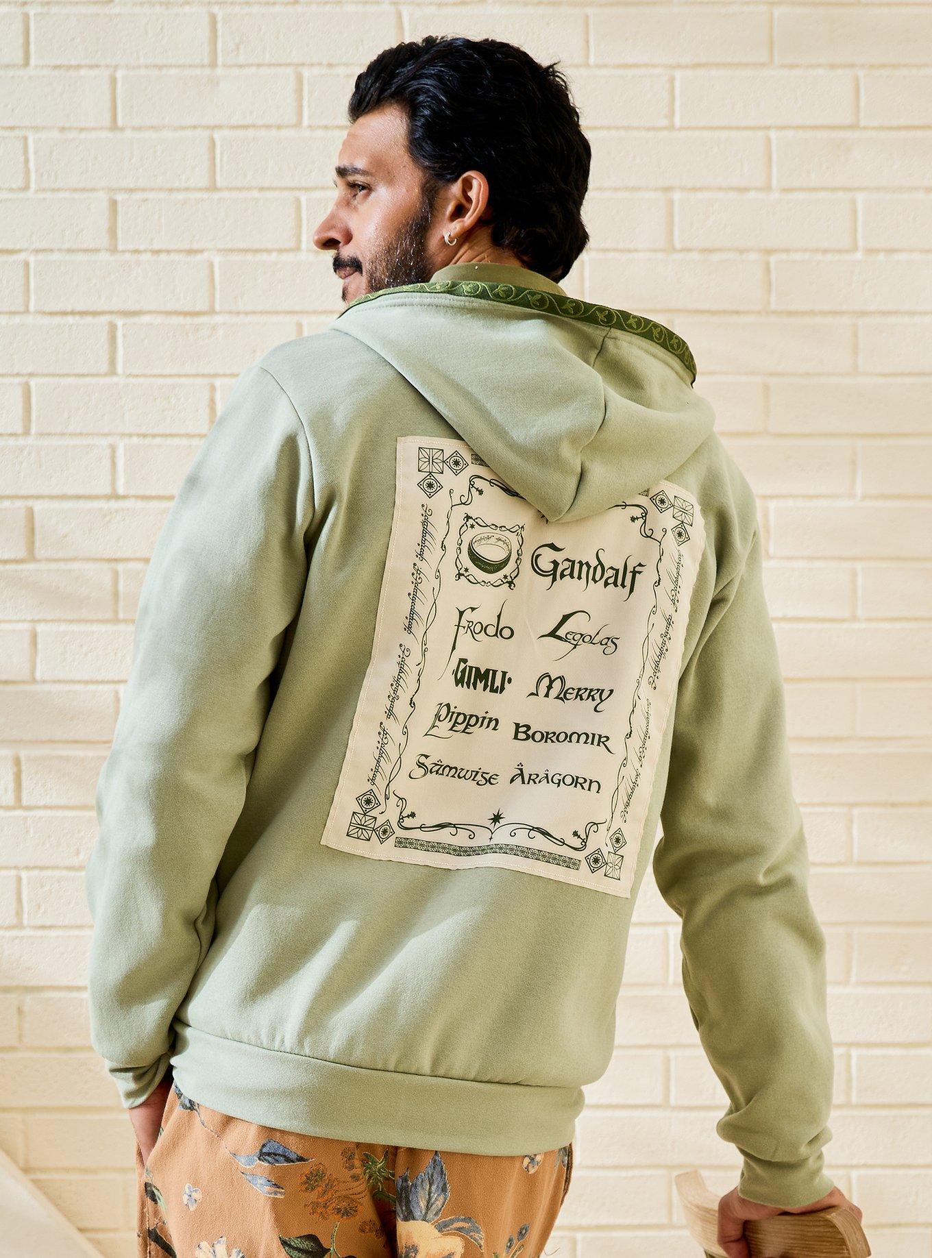 the Lord of Rings Leaf Lórien Zippered Hoodie - BoxLunch Exclusive