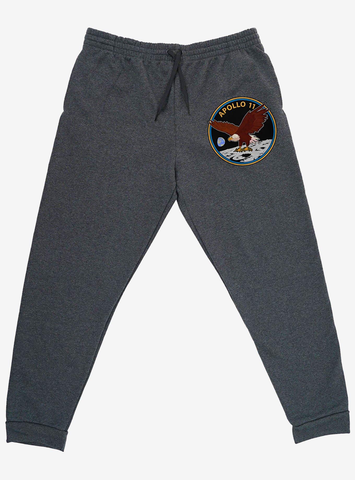 NASA Apollo 11 50th Anniversary Patch Jogger Sweatpants, GREY, alternate