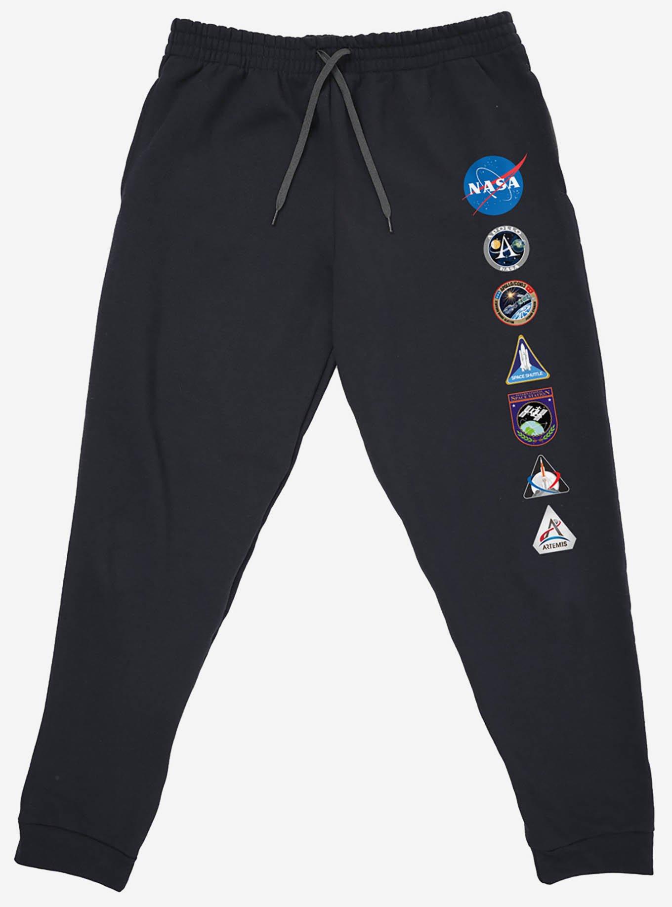 NASA Patches Jogger Sweatpants, BLACK, alternate