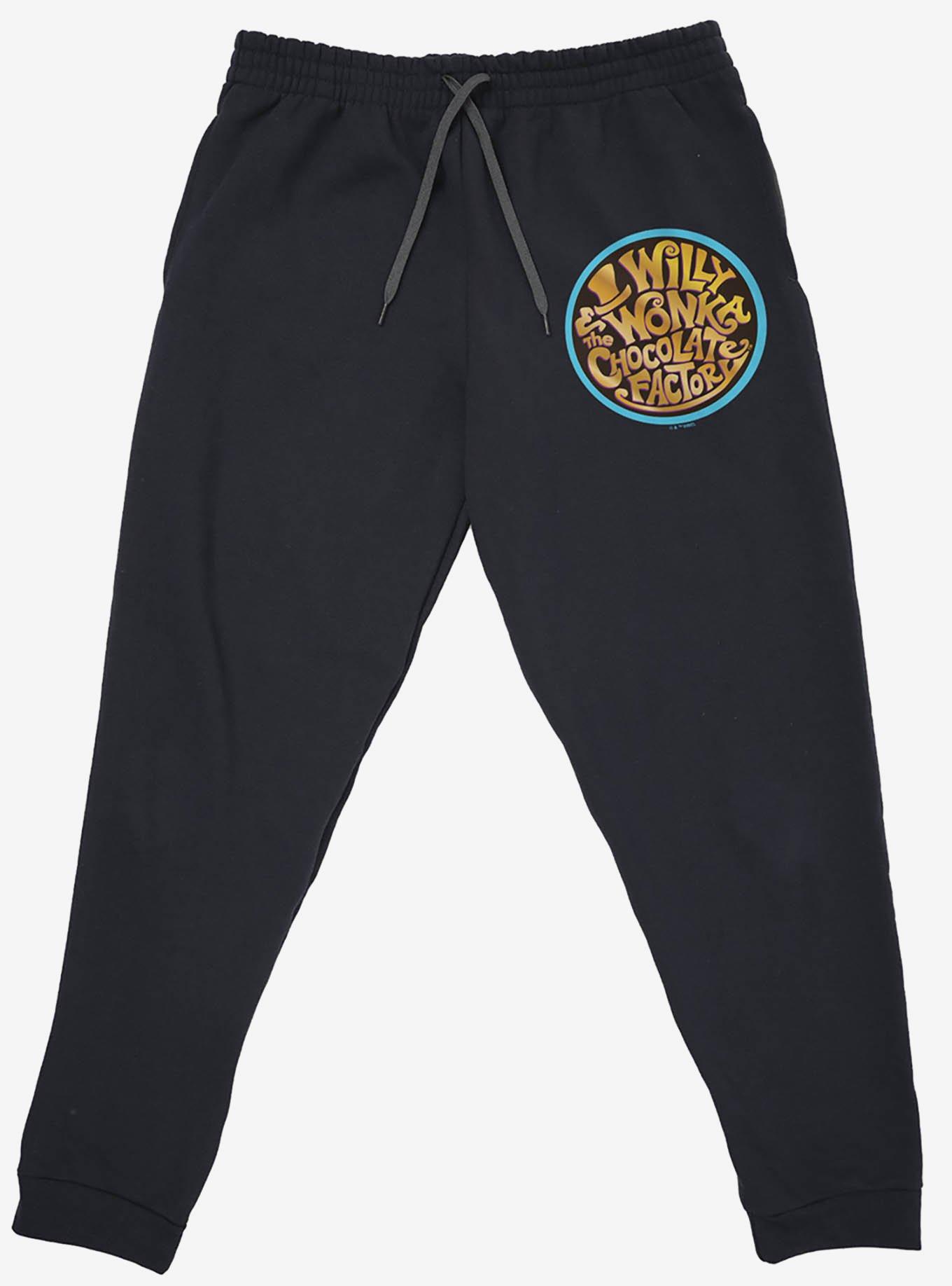 Willy Wonka Logo Jogger Sweatpants, BLACK, alternate