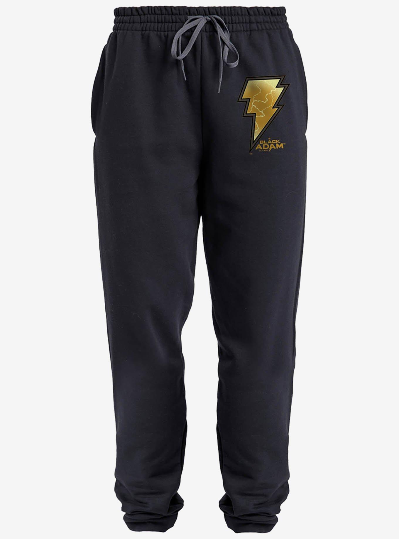Black Adam Lightning Logo Jogger Sweatpants, , hi-res