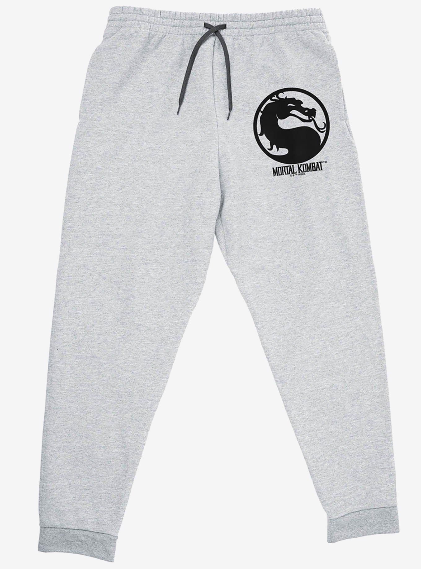 Mortal Kombat Klassic Symbol Jogger Sweatpants, GREY, alternate
