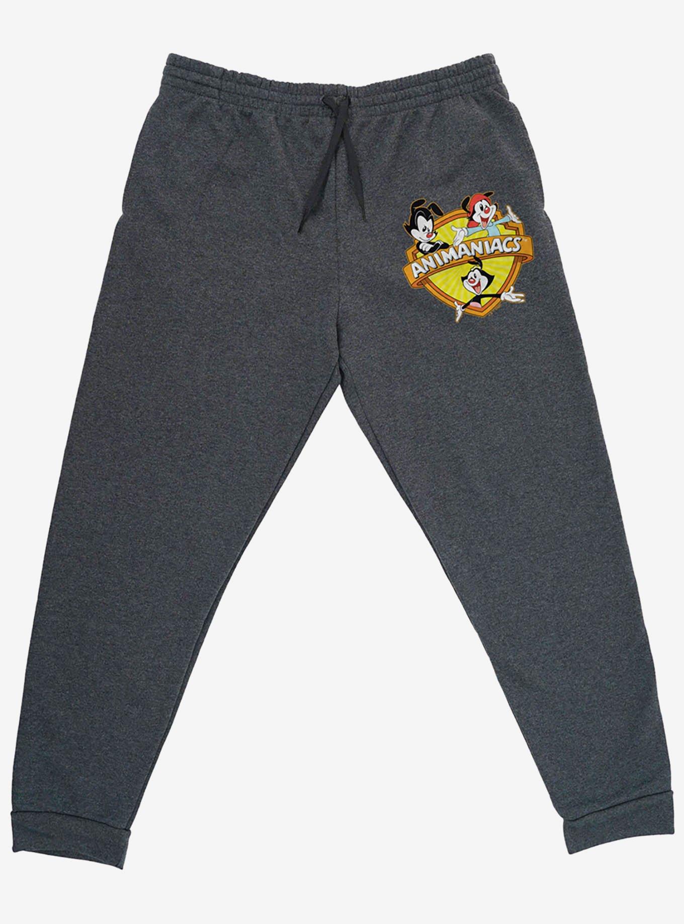 Animaniacs Crest Jogger Sweatpants, GREY, alternate