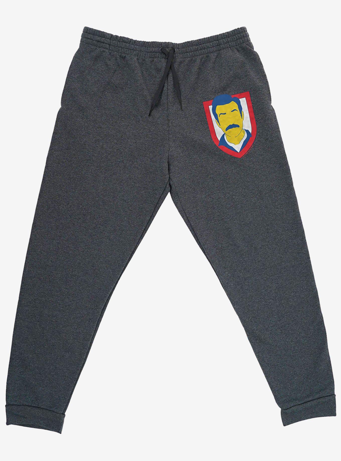 Ted Lasso Mustache Jogger Sweatpants, GREY, alternate