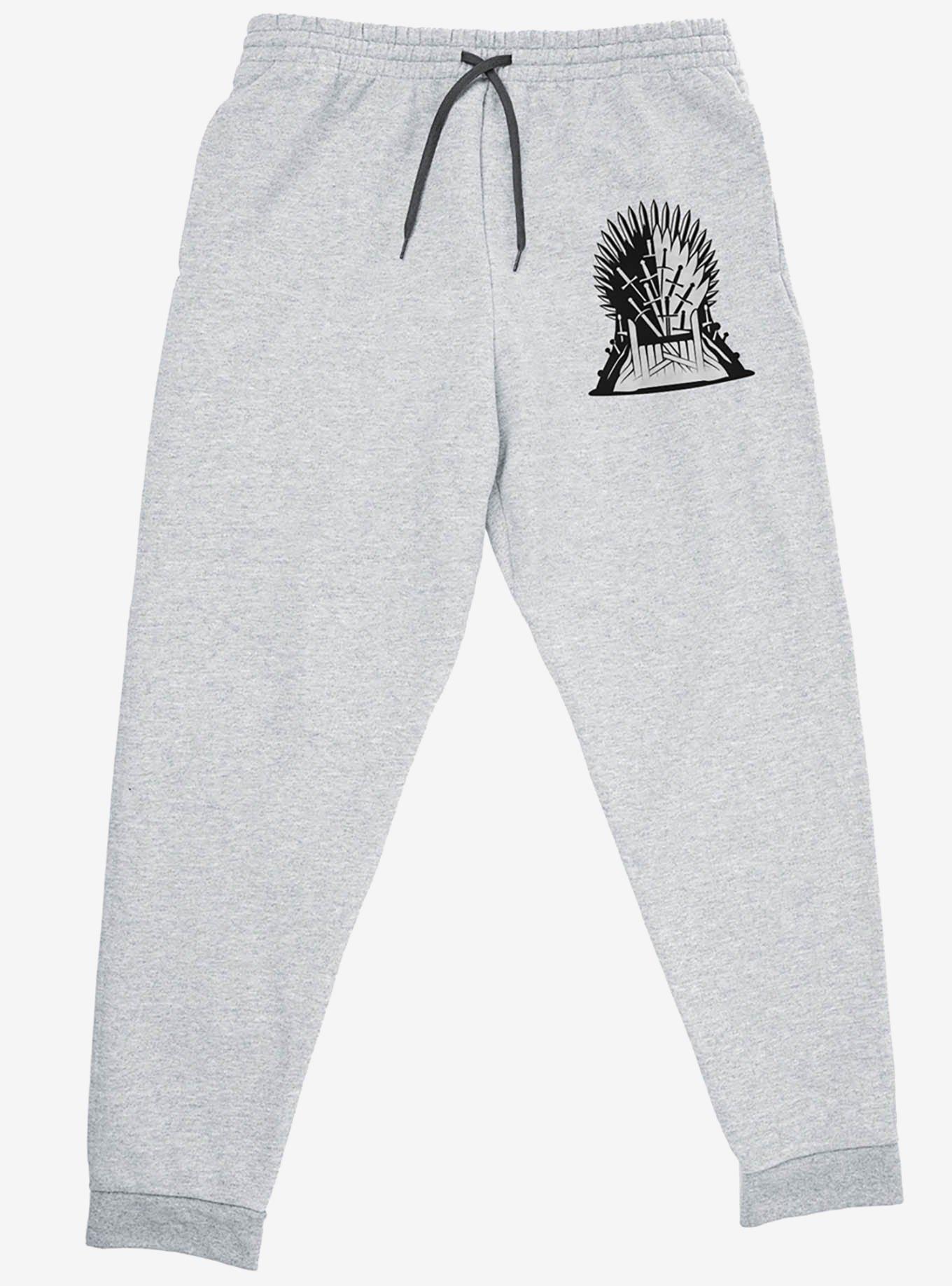 Game of Thrones Iron Throne Icon Jogger Sweatpants, GREY, alternate