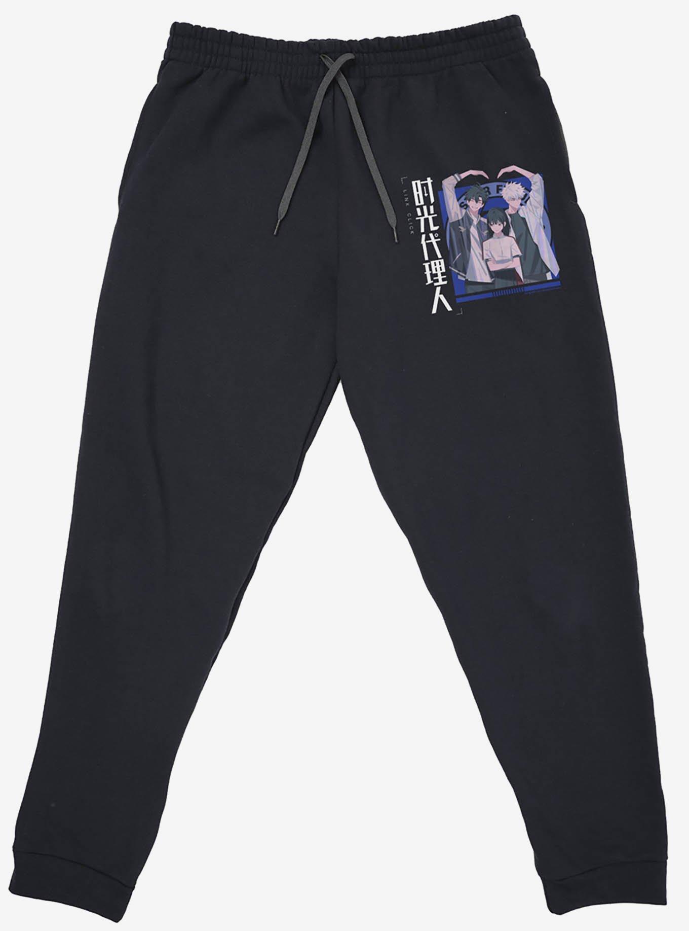 Link Click Heart Trio Jogger Sweatpants, BLACK, alternate