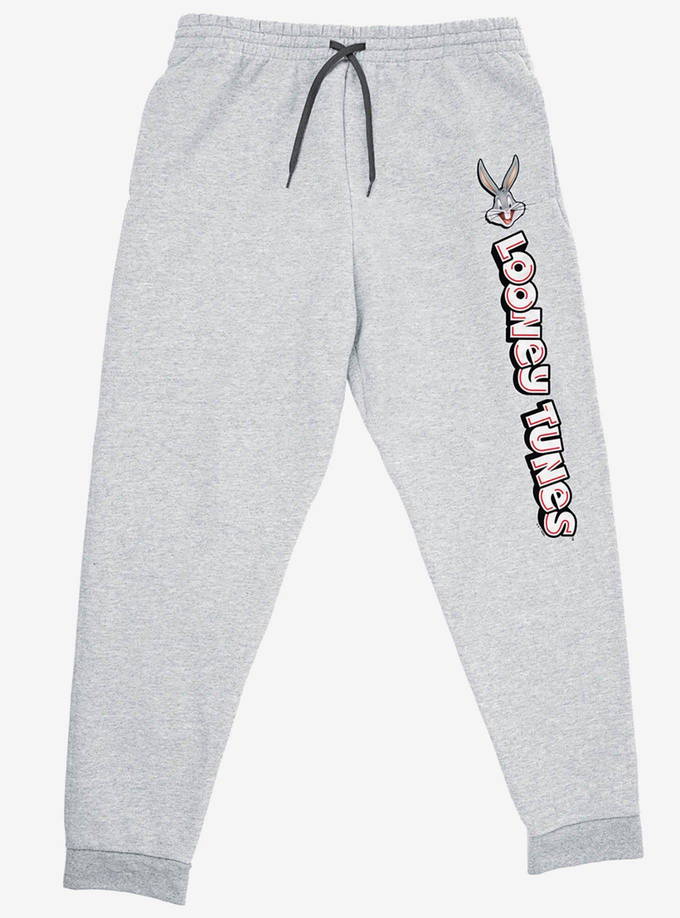 Looney Tunes Bugs and Logo Jogger Sweatpants, GREY, alternate