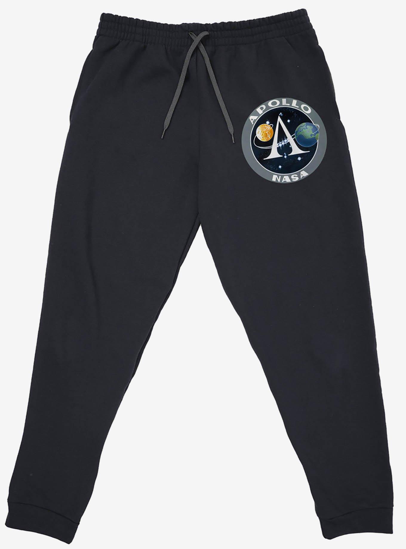 NASA Apollo Space Program Patch Jogger Sweatpants, BLACK, alternate