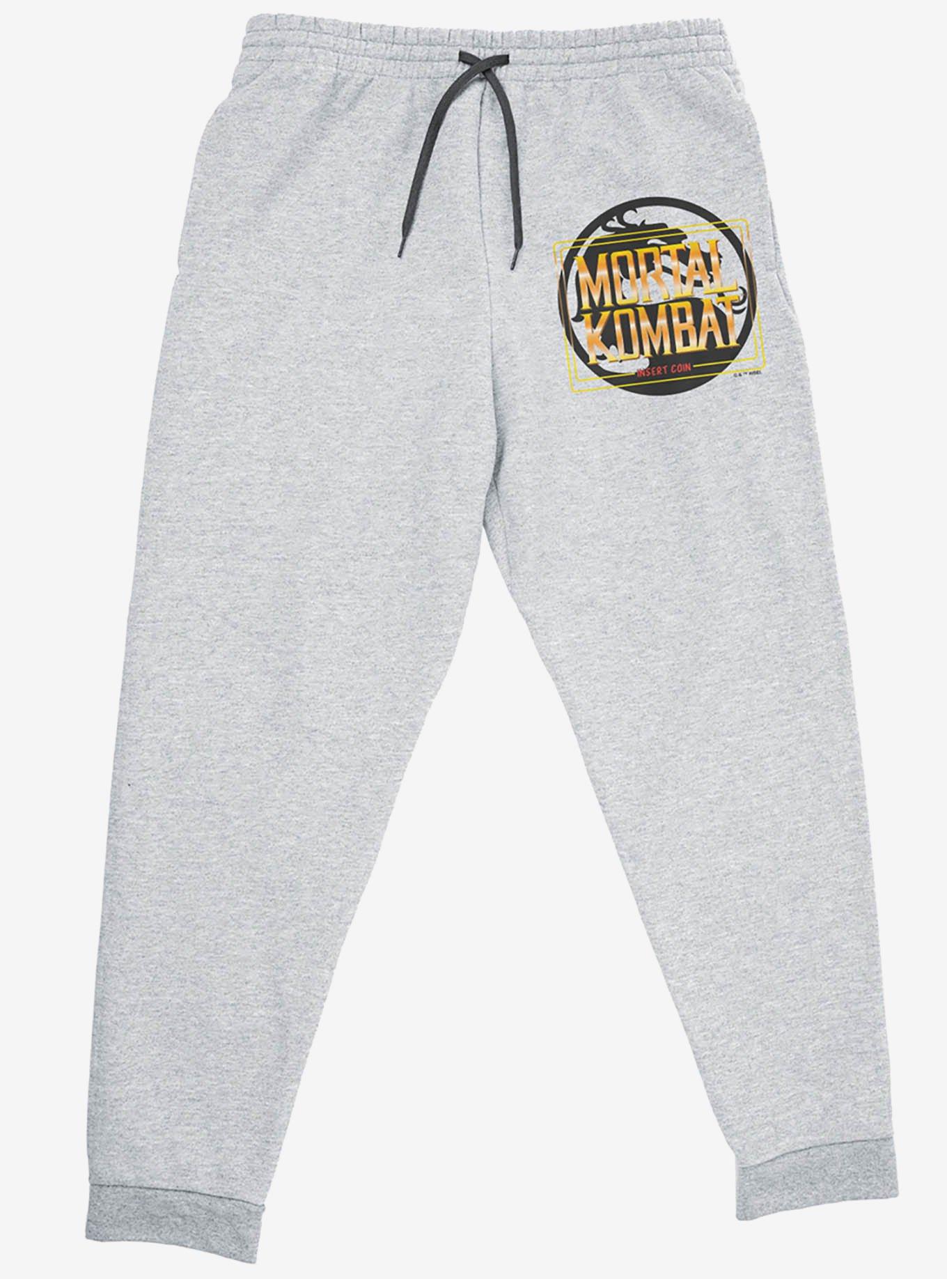 Mortal Kombat Klassic Insert Coin Jogger Sweatpants, GREY, alternate