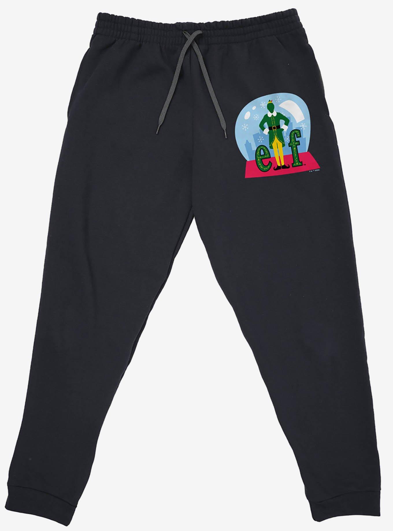 Elf Snow Globed Jogger Sweatpants, BLACK, alternate