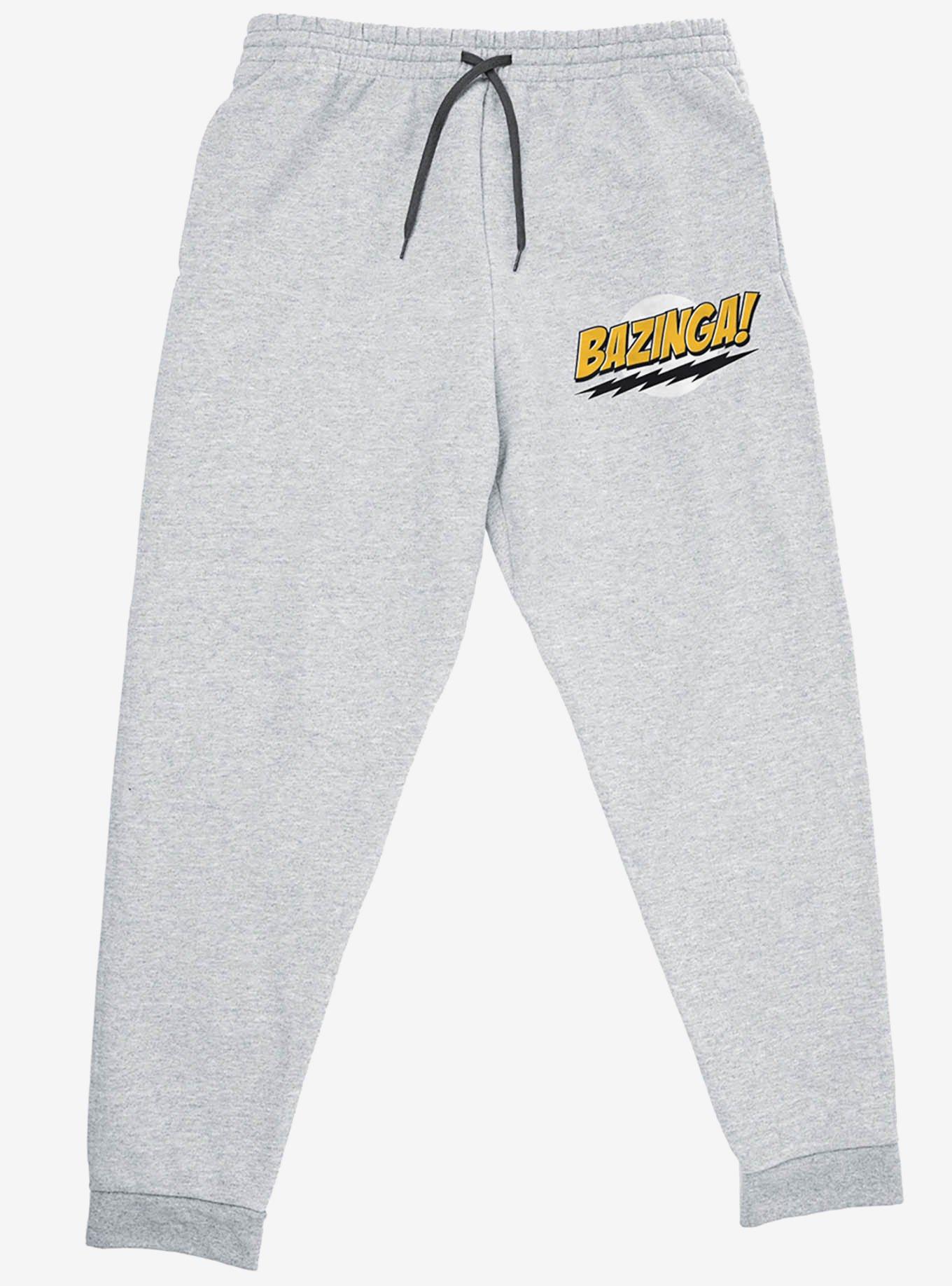 Big Bang Theory Sheldon Bazinga Jogger Sweatpants, GREY, alternate
