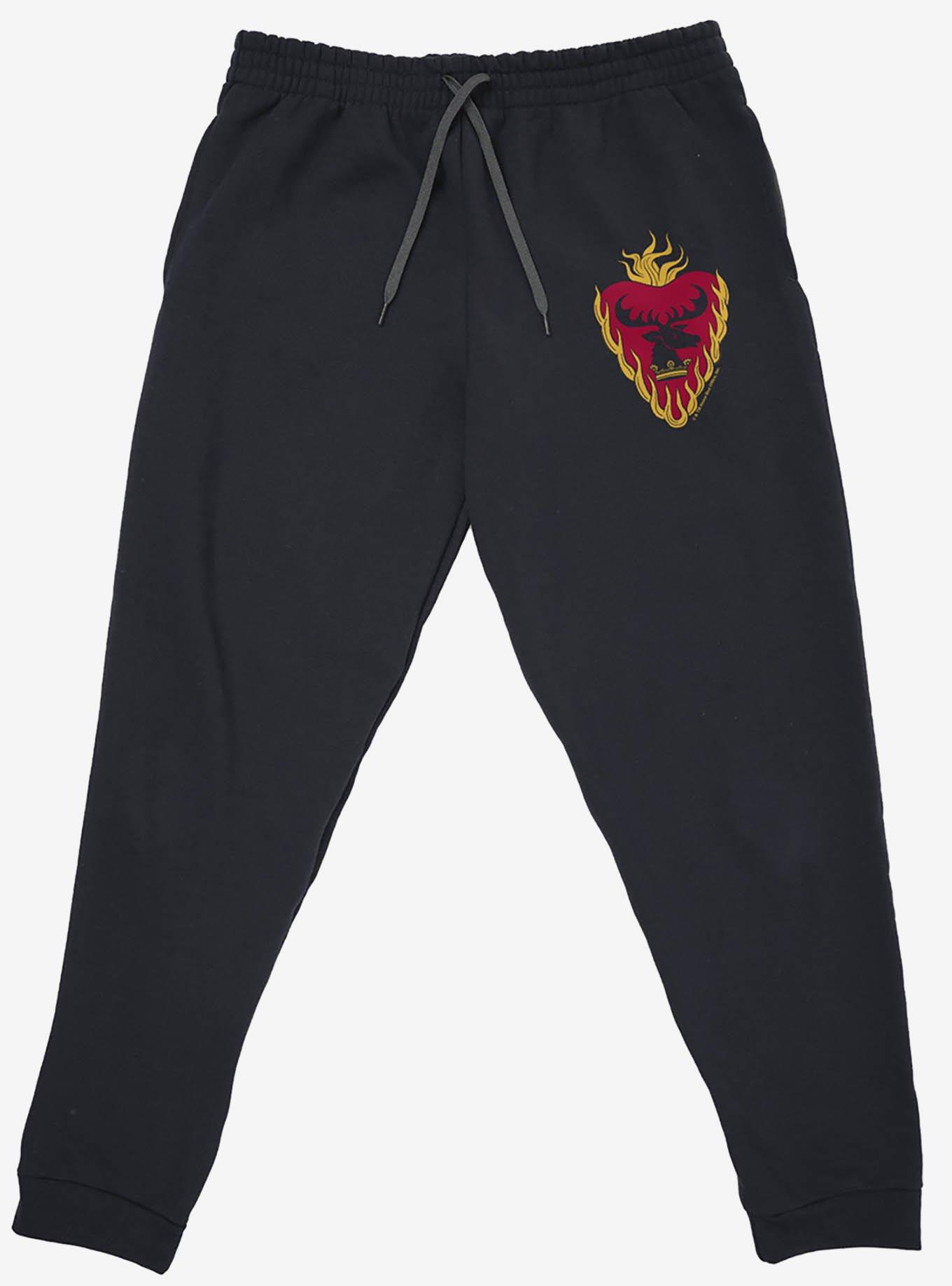 Game of Thrones Stannis Baratheon Sigil Jogger Sweatpants, BLACK, alternate