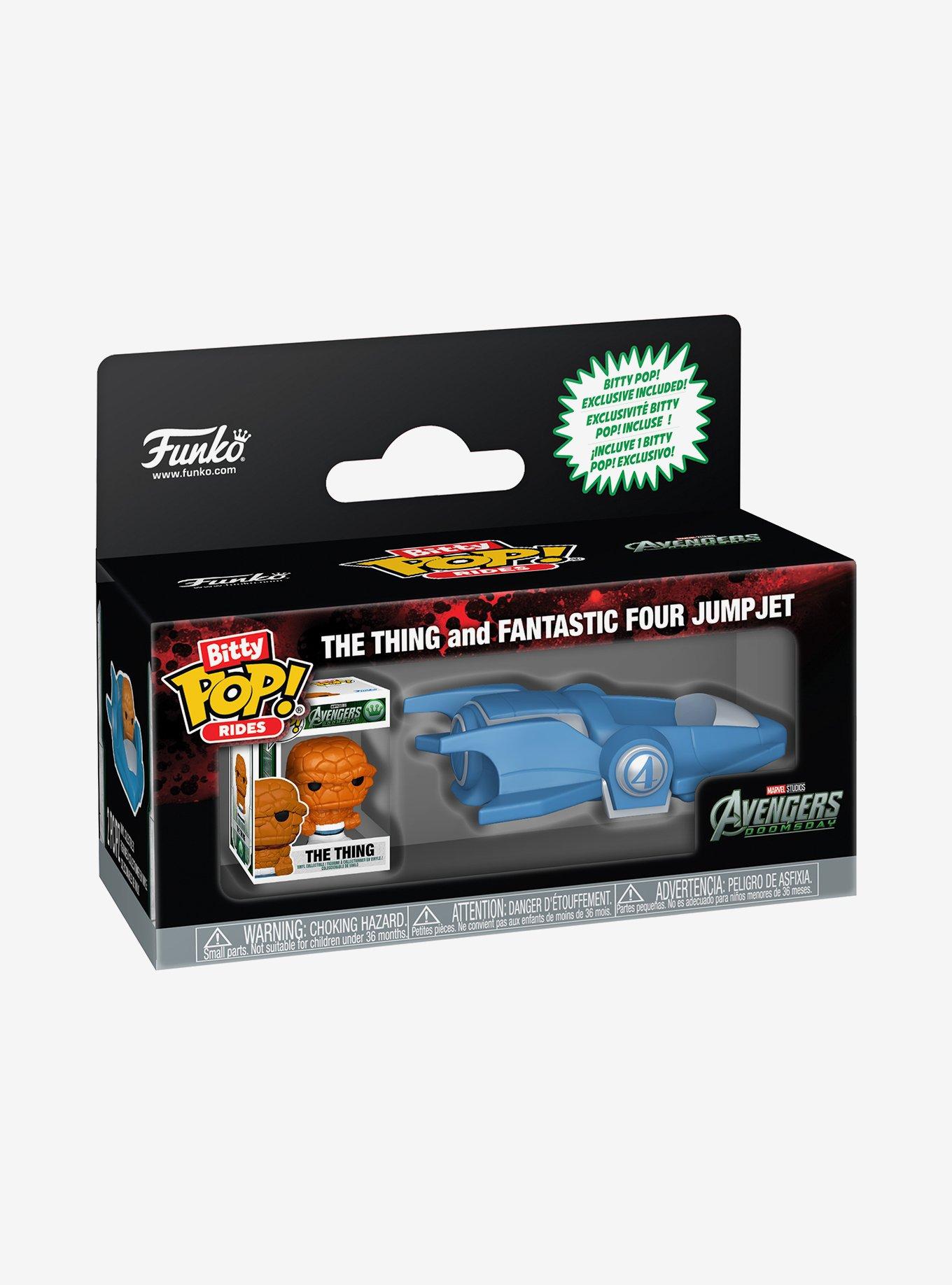Funko Bitty Pop! Rides Marvel Avengers: Doomsday The Thing and Fantastic Four Jump Jet Mini Vinyl Figure Set, , alternate - view 2