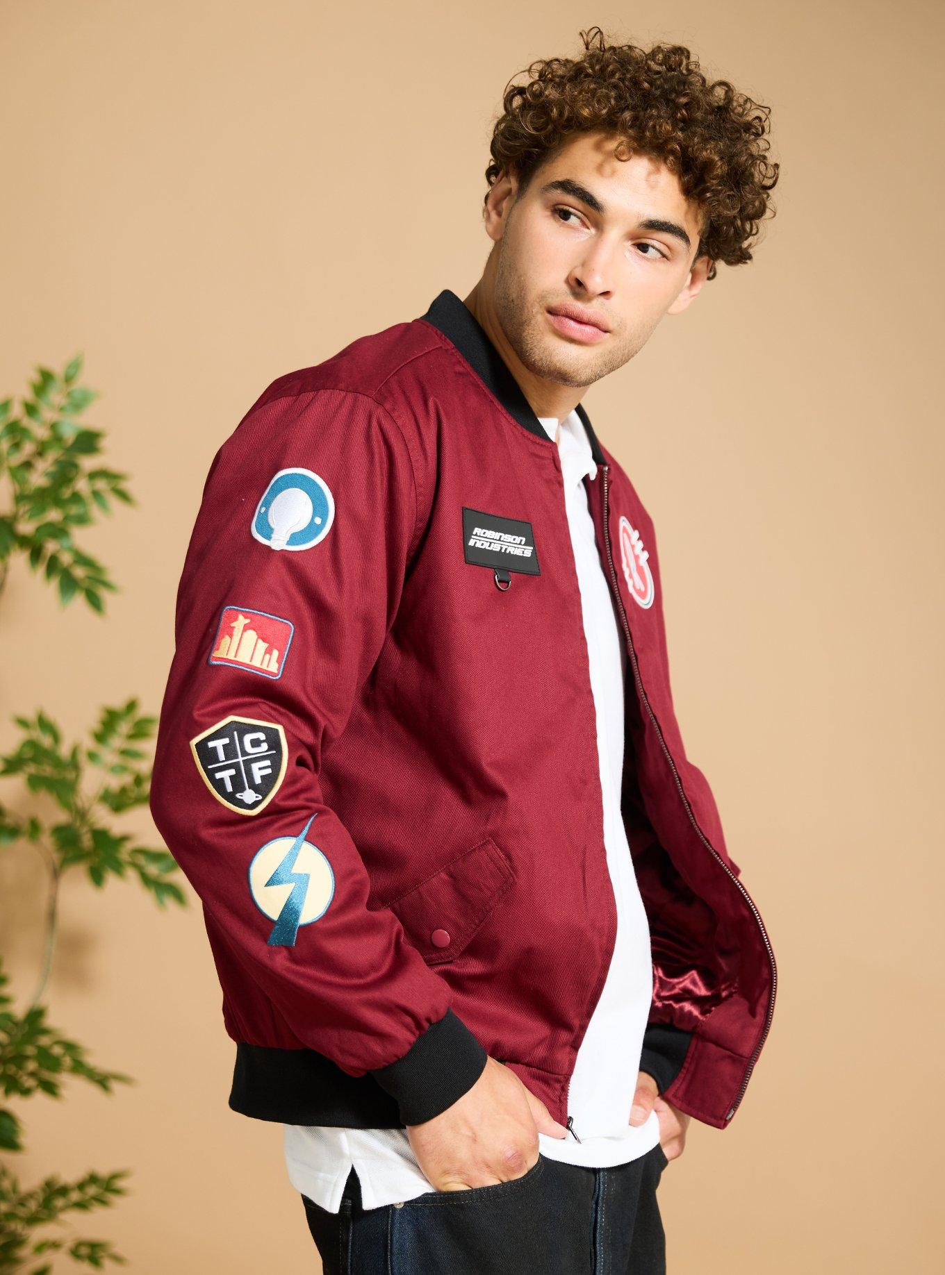 Disney Meet the Robinsons Flight Jacket - BoxLunch Exclusive, DARK RED, alternate - view 3