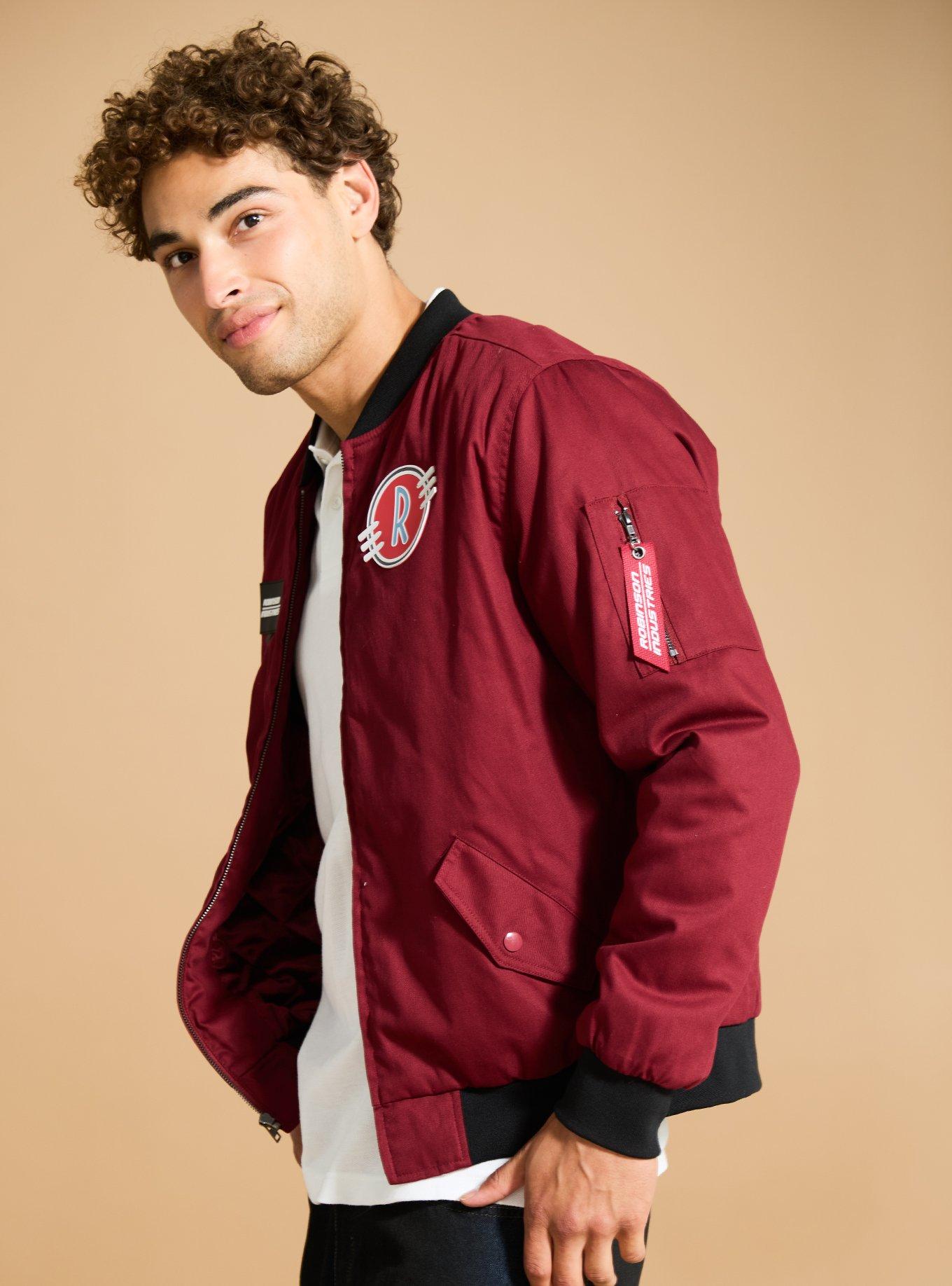 Disney Meet the Robinsons Flight Jacket - BoxLunch Exclusive, DARK RED, alternate - view 4