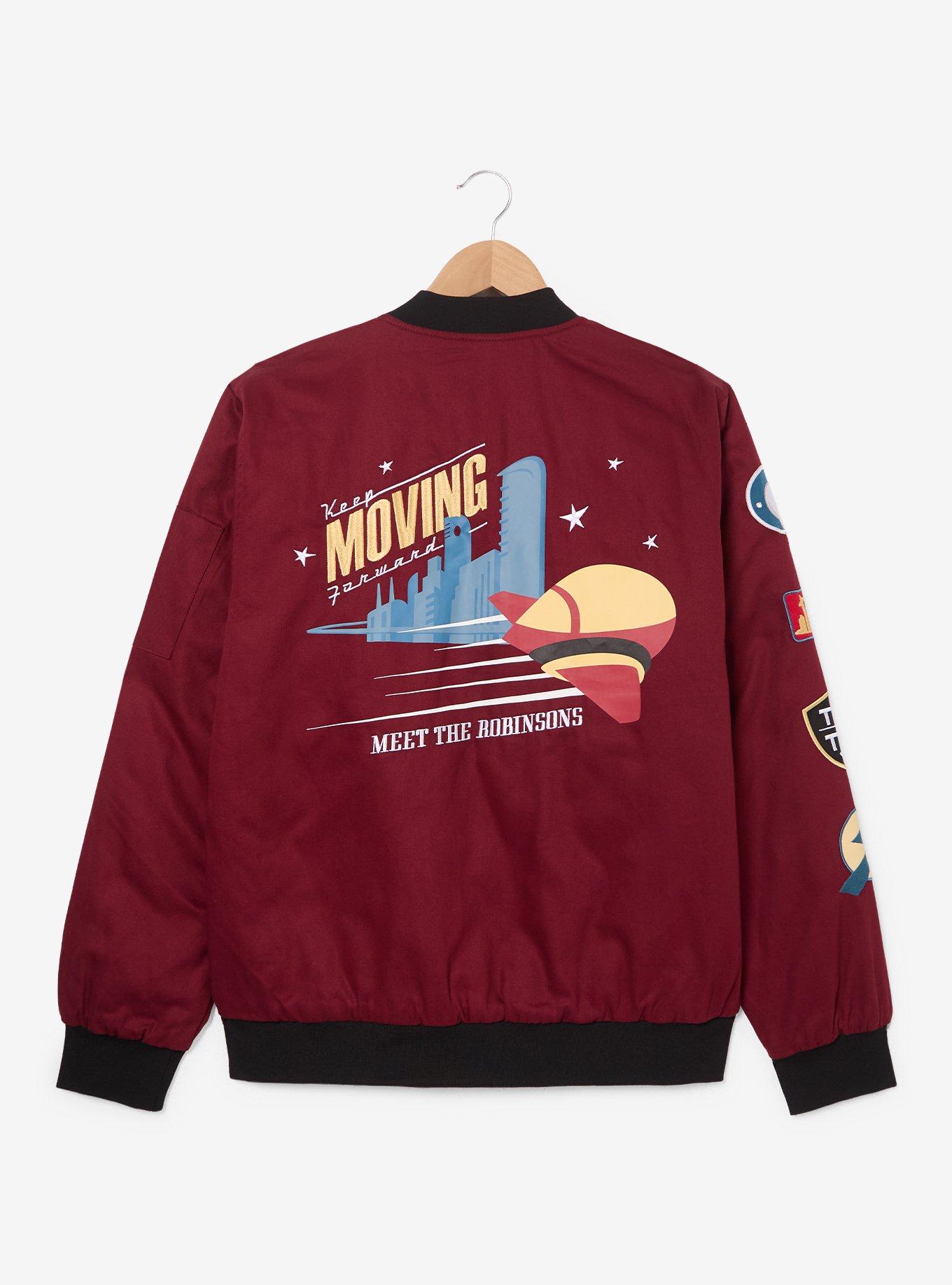 Disney Meet the Robinsons Flight Jacket - BoxLunch Exclusive, DARK RED, alternate - view 6