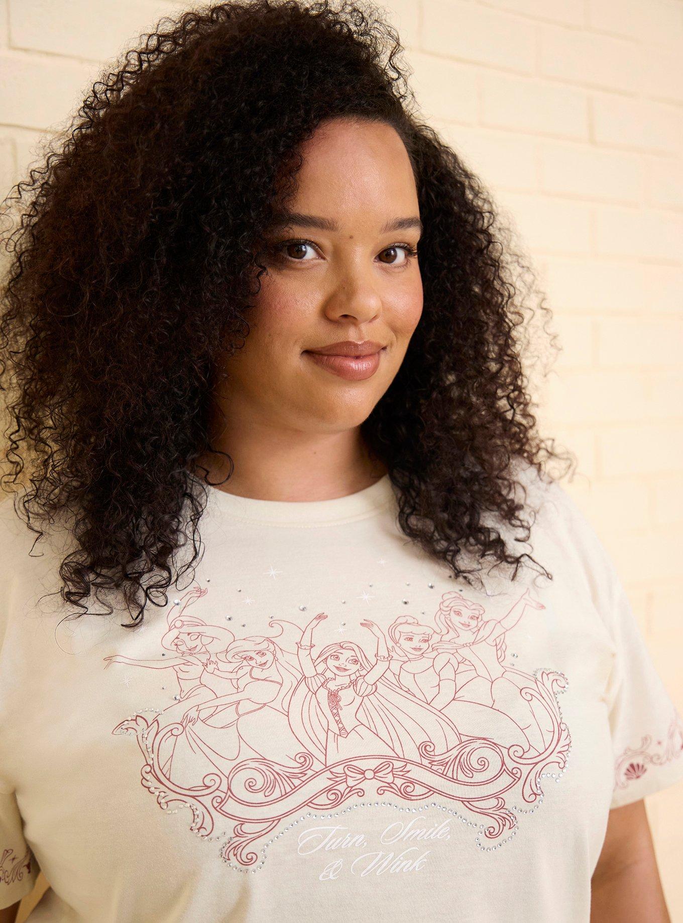 Her Universe Disney Princess Group Portrait Plus Size T-Shirt Her Universe Exclusive, MULTI, alternate - view 5