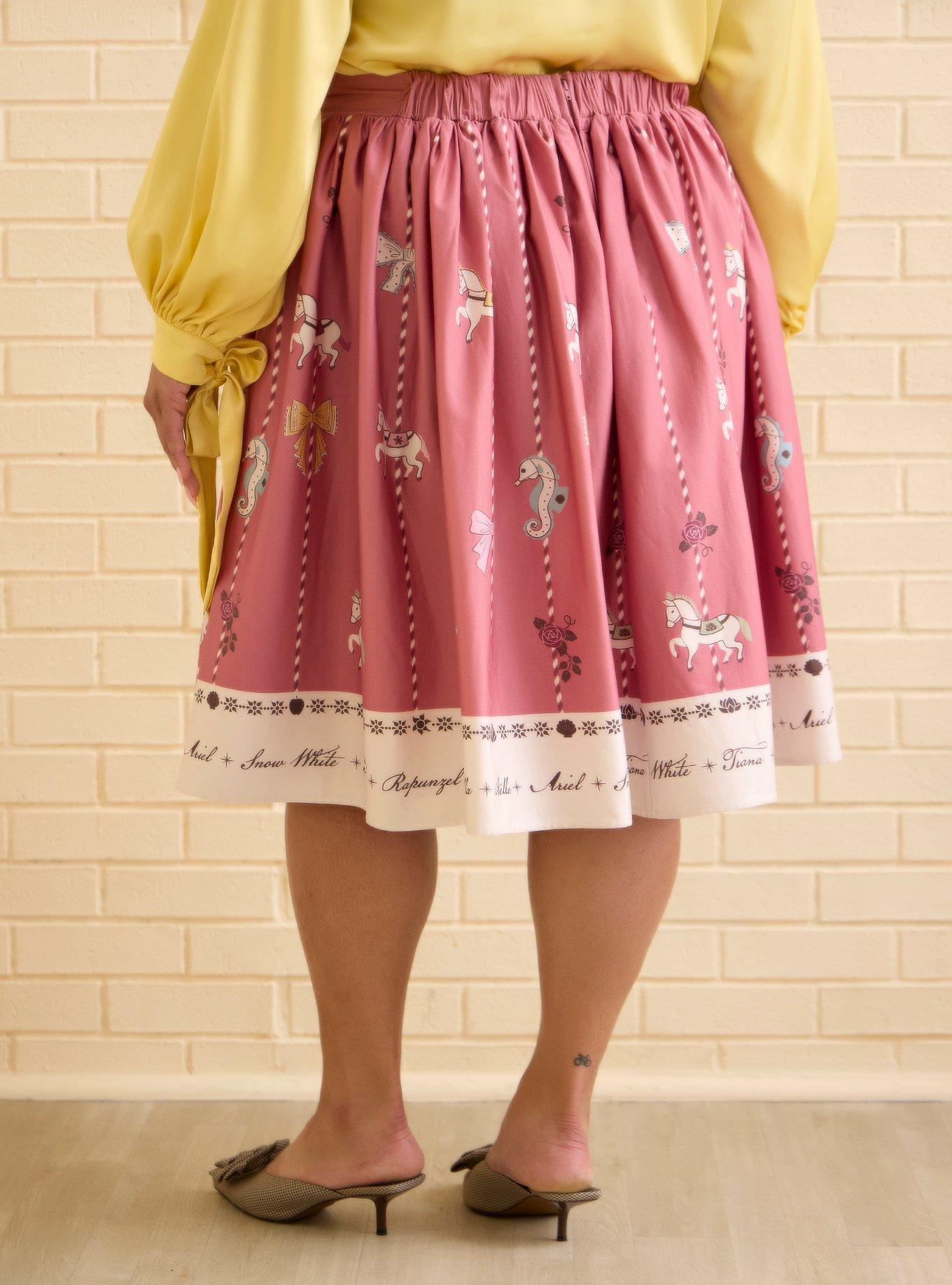 Her Universe Disney Princess Carousel Plus Size Skirt Her Universe Exclusive, MULTI, alternate - view 3