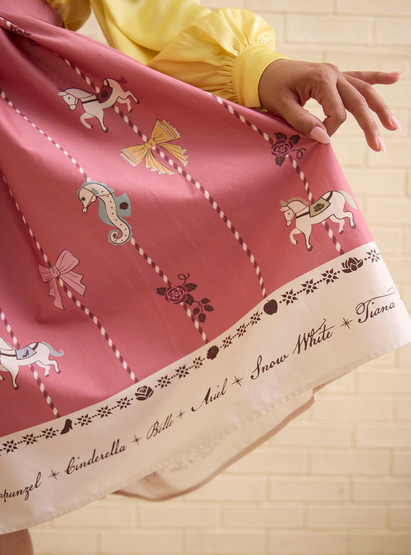 Her Universe Disney Princess Carousel Plus Size Skirt Her Universe Exclusive, MULTI, alternate - view 4
